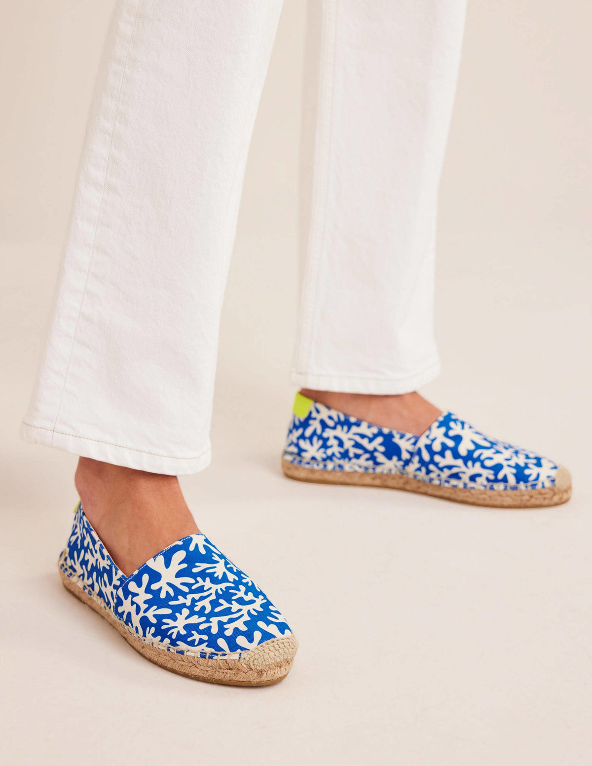 Klassische Espadrilles mit flacher Sohle-Marokkoblau-1