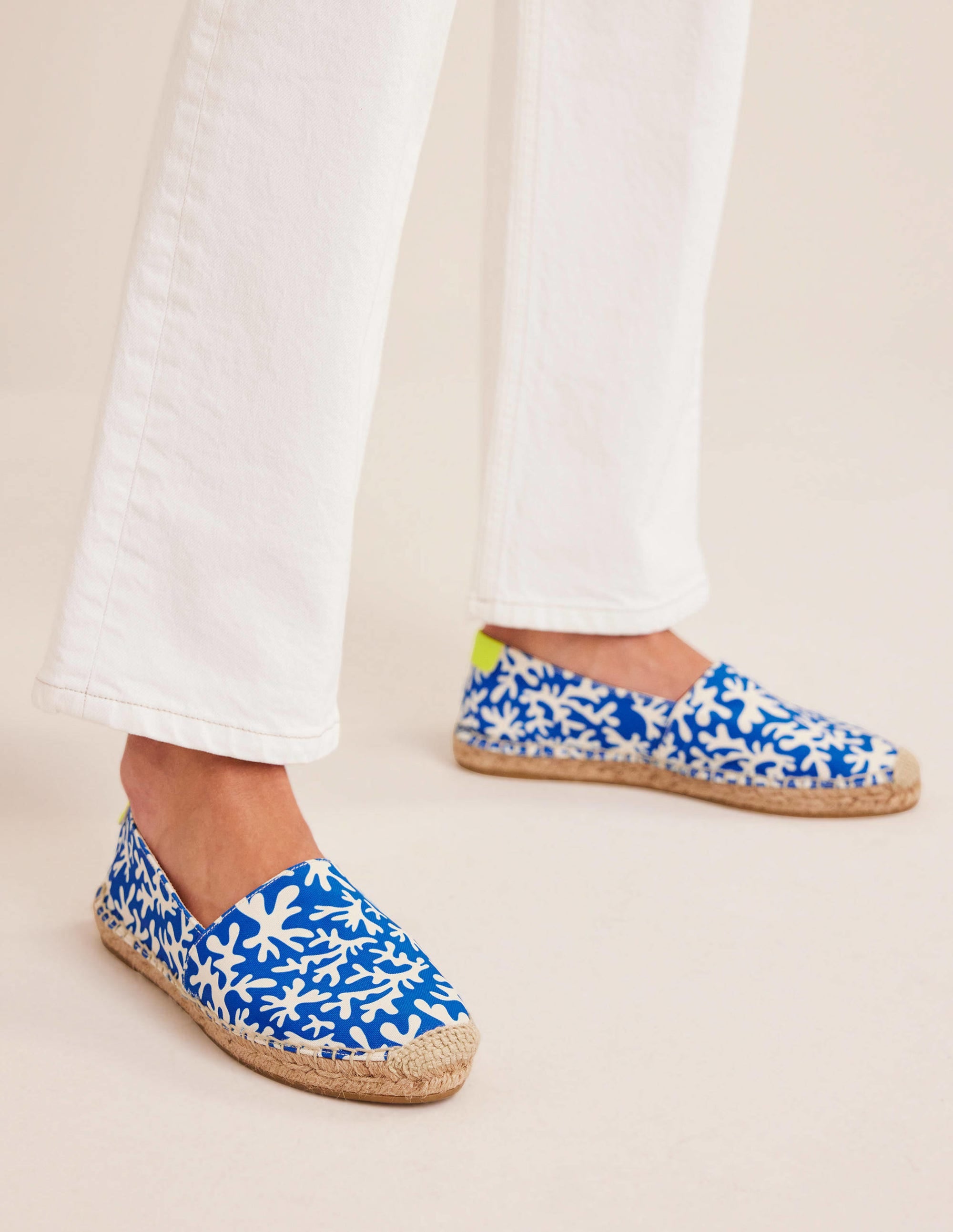 Klassische Espadrilles mit flacher Sohle-Marokkoblau - Image 1