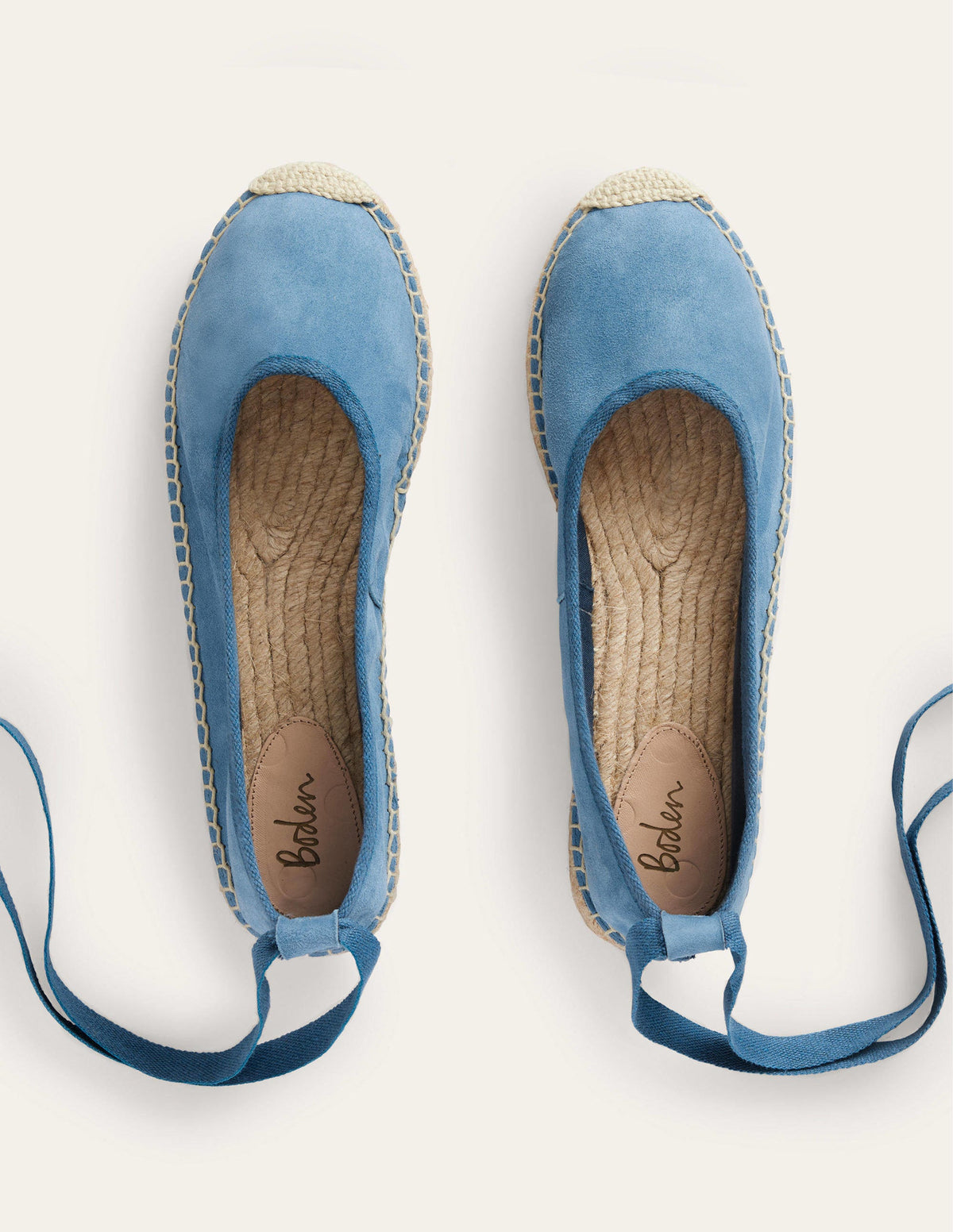 Espadrilles mit Knöchelriemchen-Offiziersblau, Veloursleder-5