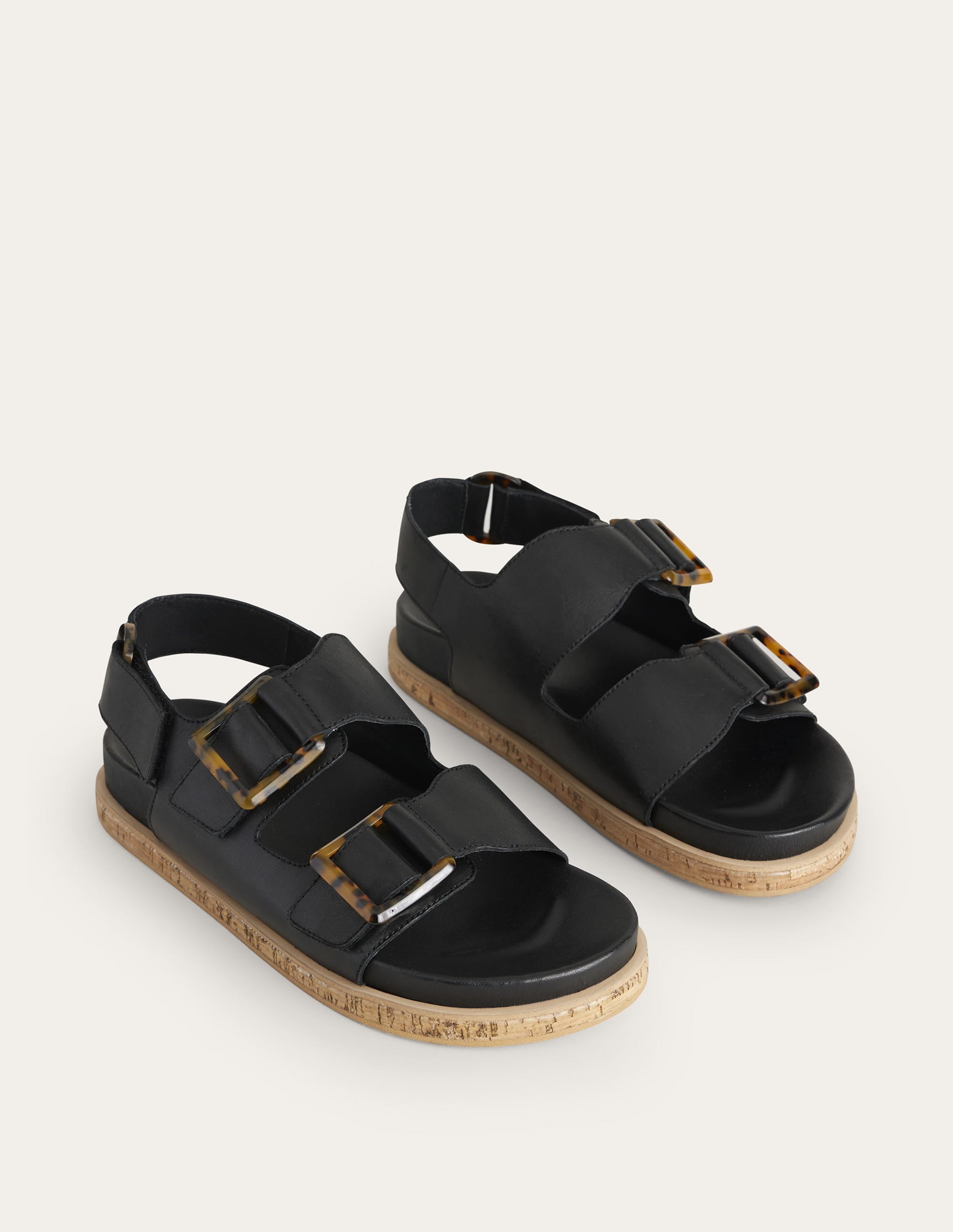 Schnallensandalen mit breiter Sohle-Schwarz - Image 3