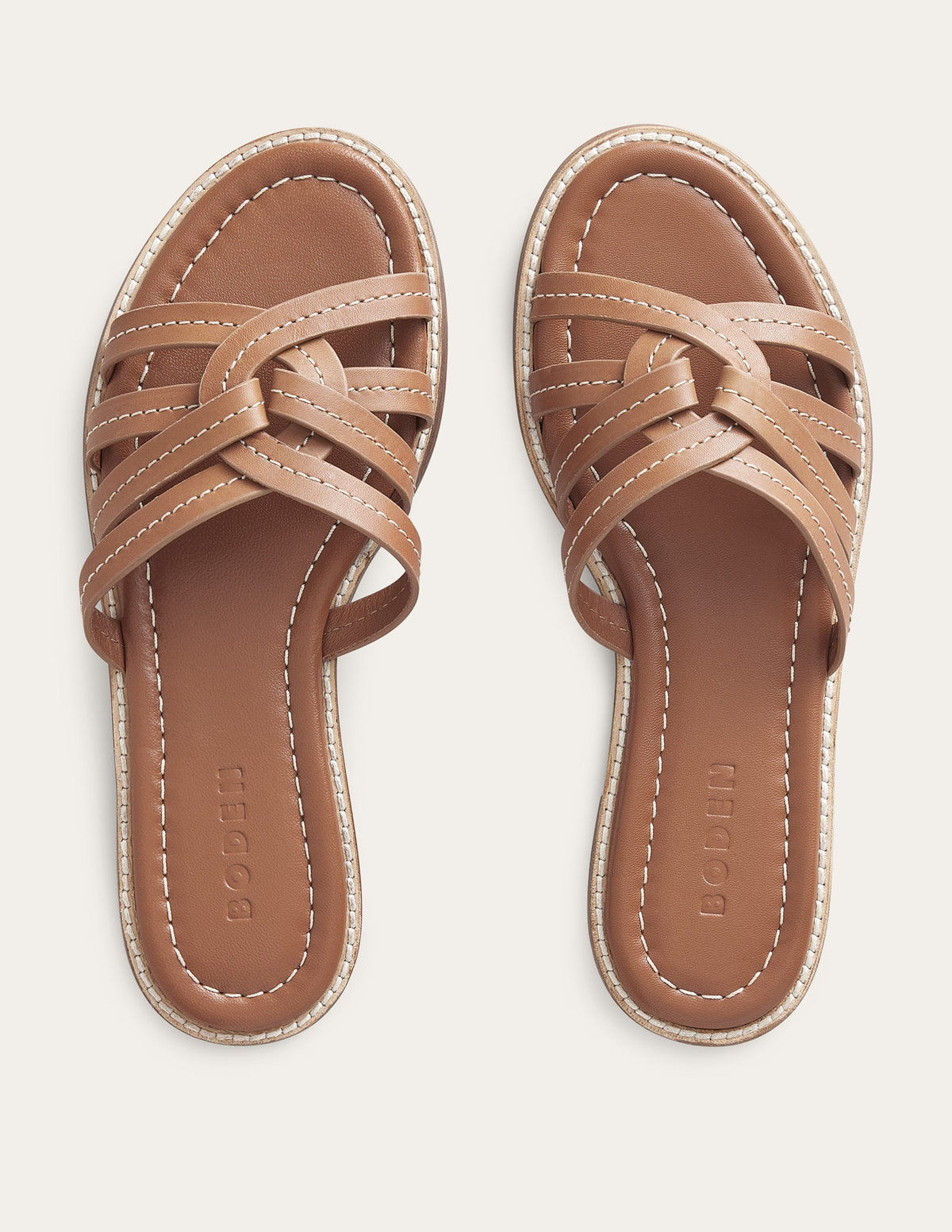 Multi Strap Sliders-Tan-4