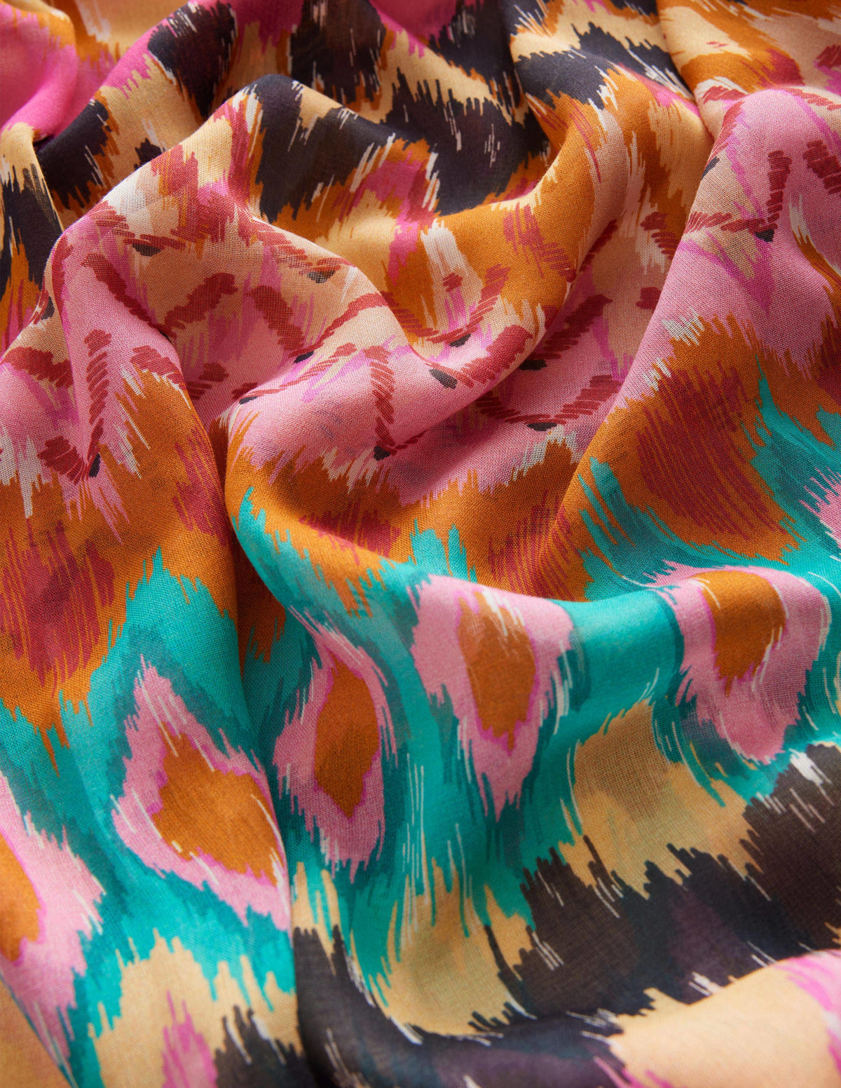 Sarong-Schal mit Muster-Bunt, Ikat - Image 2