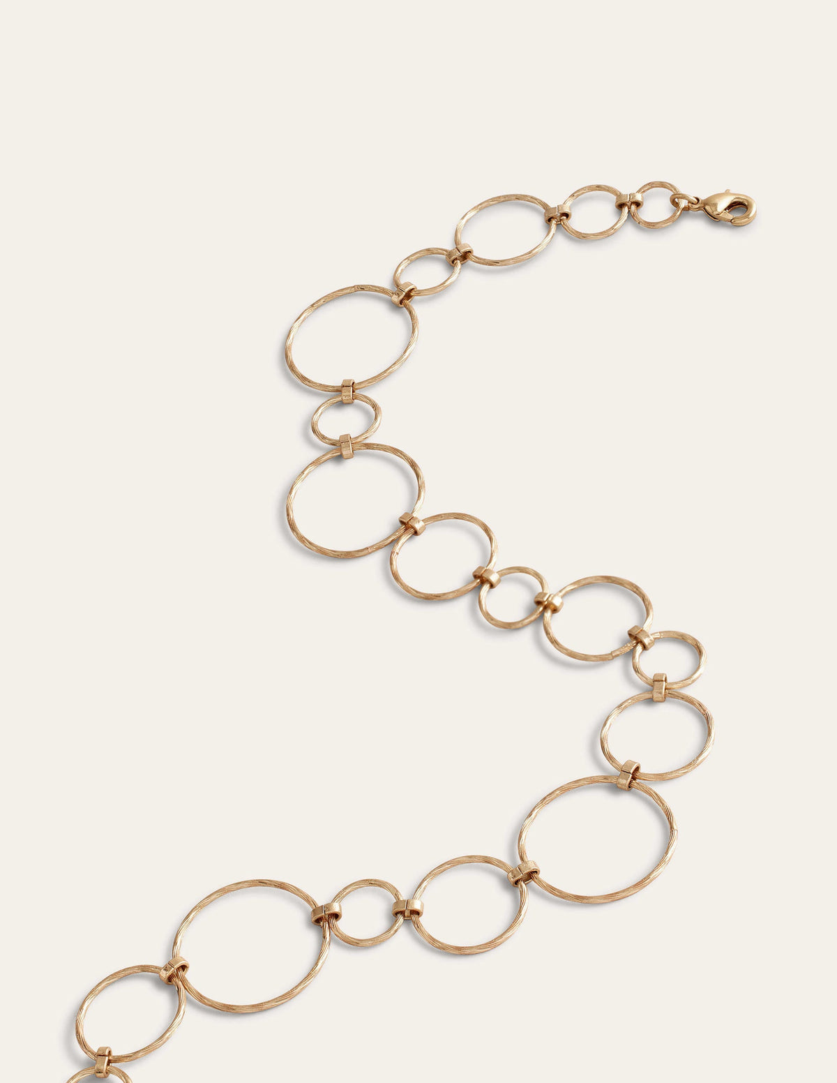 Halskette aus Drahtringen-Gold - Image 3