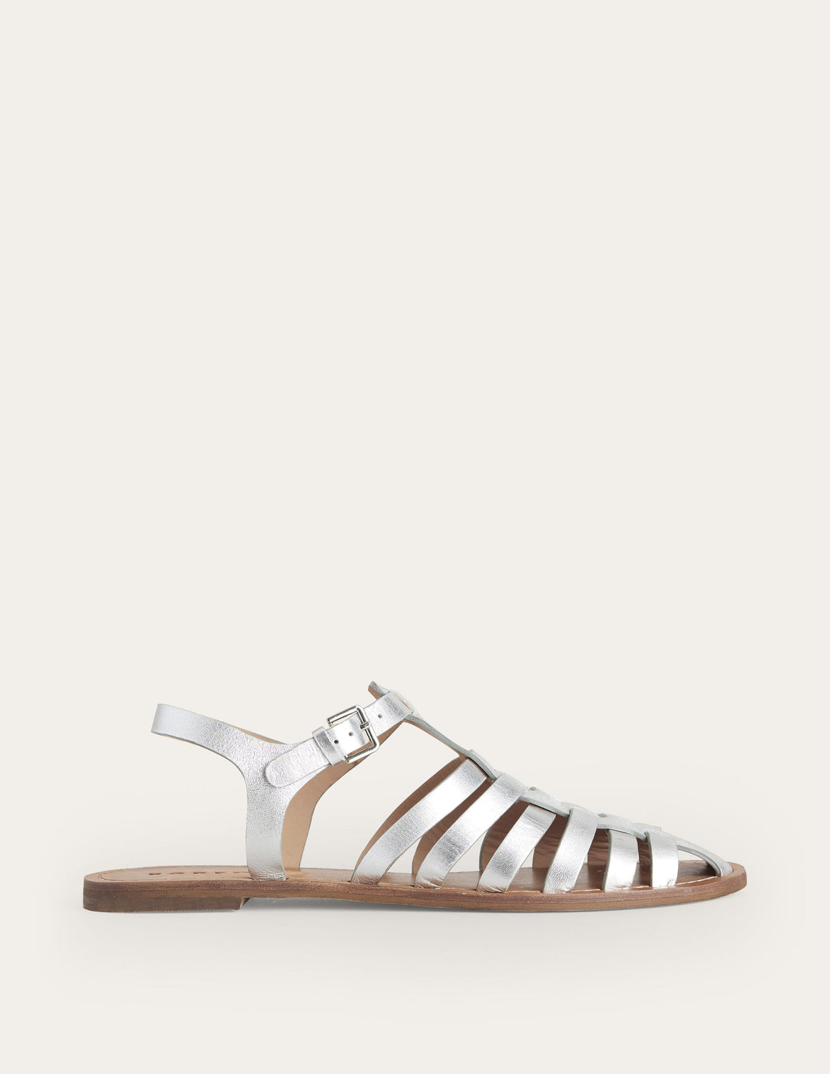 Traditional Fisherman Sandals-Silver-2