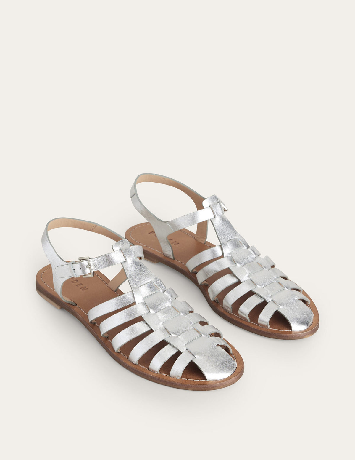Traditional Fisherman Sandals-Silver - Image 3