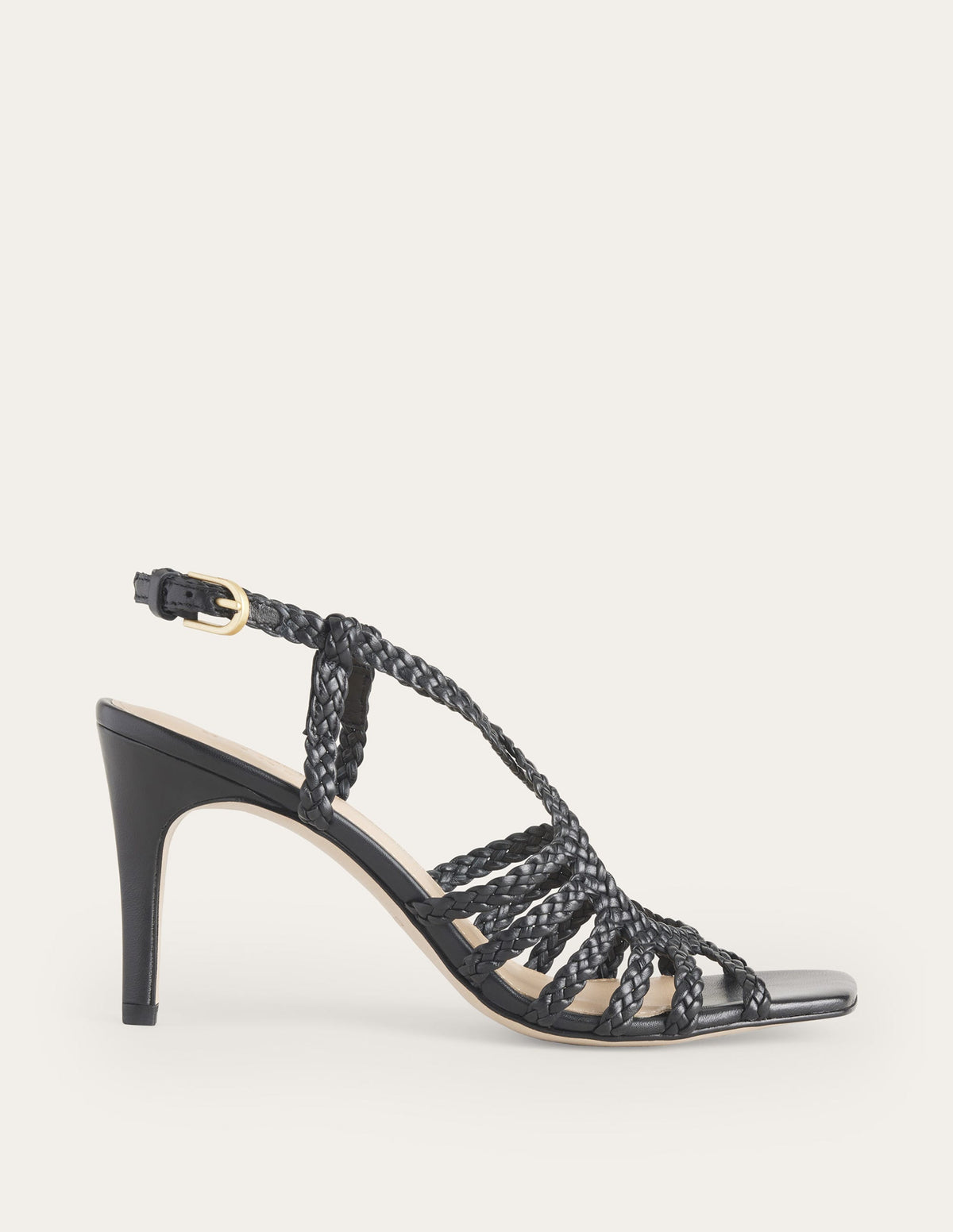 Sandales à talons et brides multiples-Noir-2