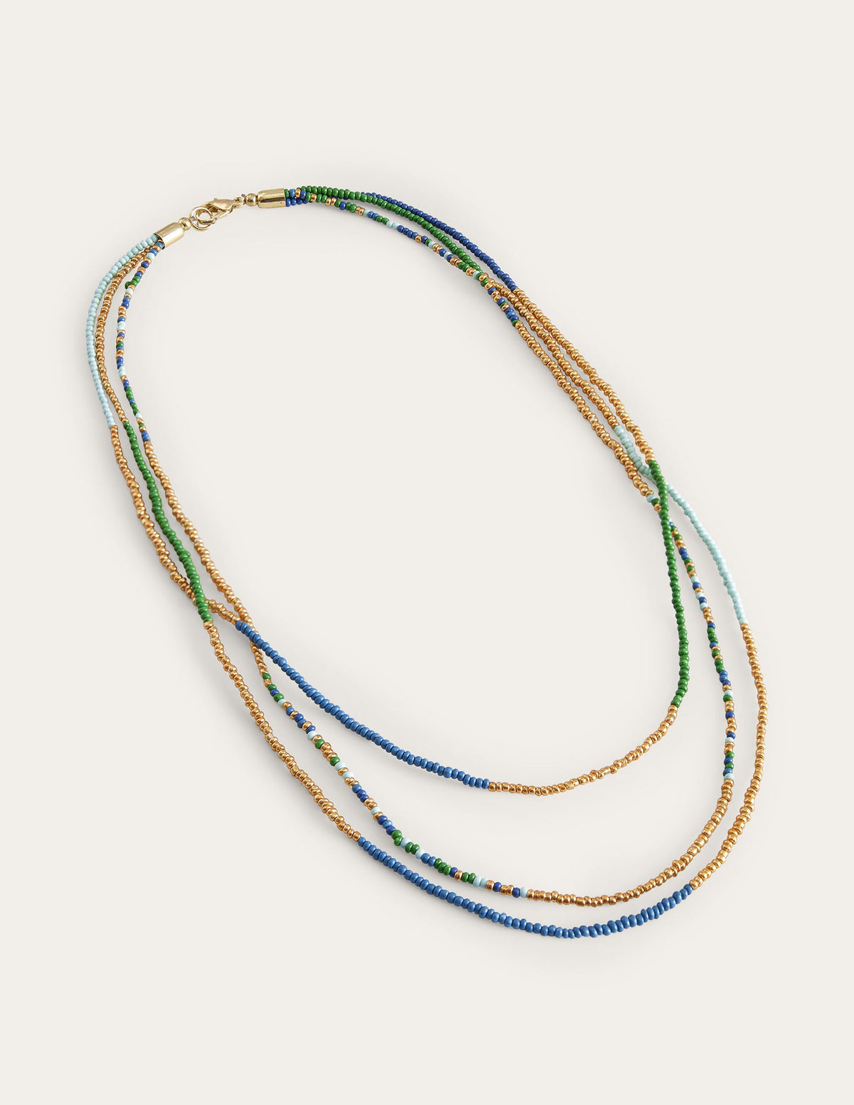 Perlenkette-Blau/Bunt-2