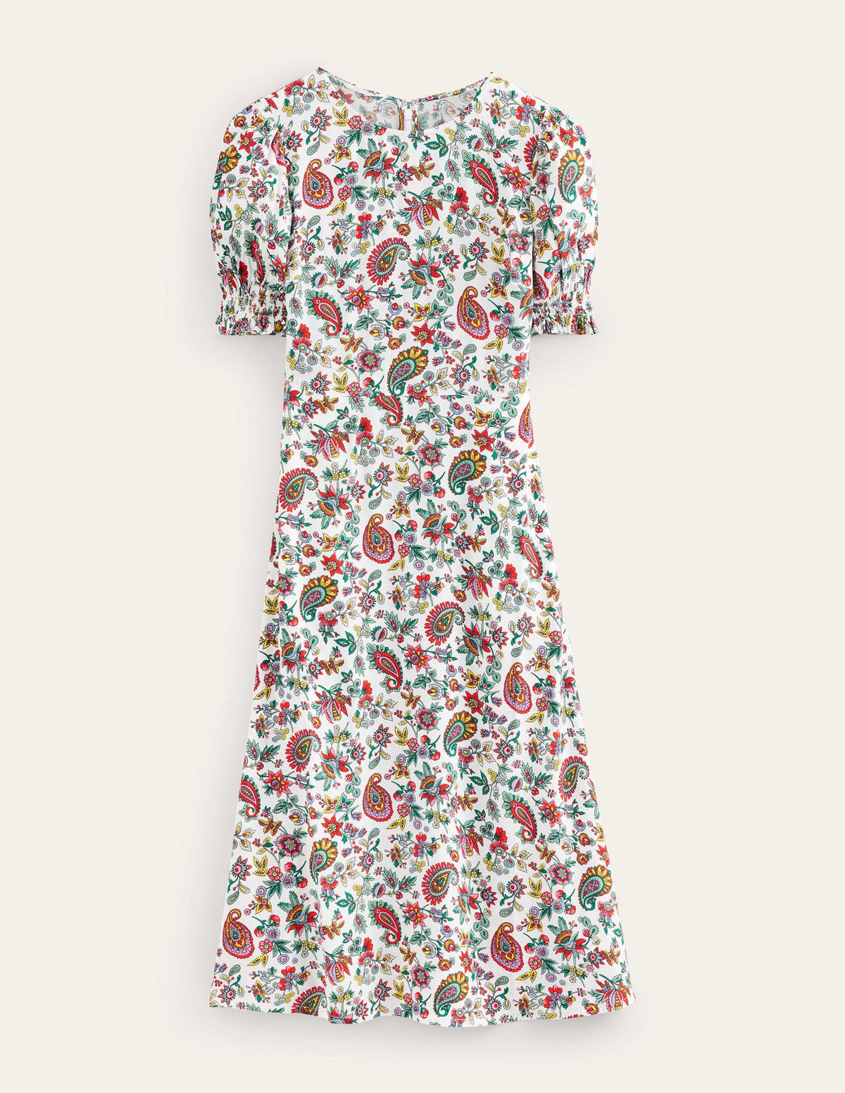 Robe midi style 40s Corinne-Multi, motif Dandelion Paisley - Image 6