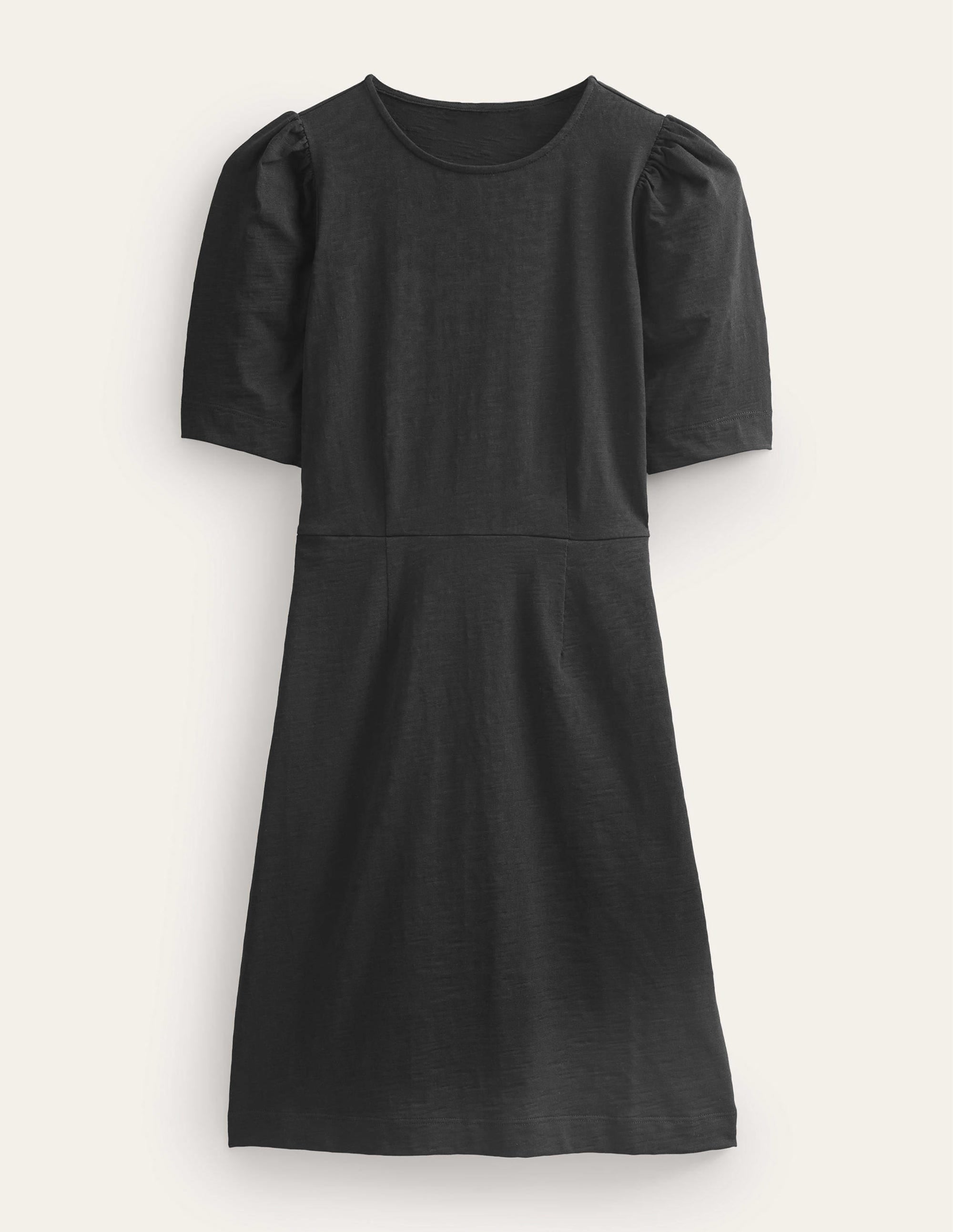 Jerseykleid mit Rundhalsausschnitt-Schwarz - Image 5