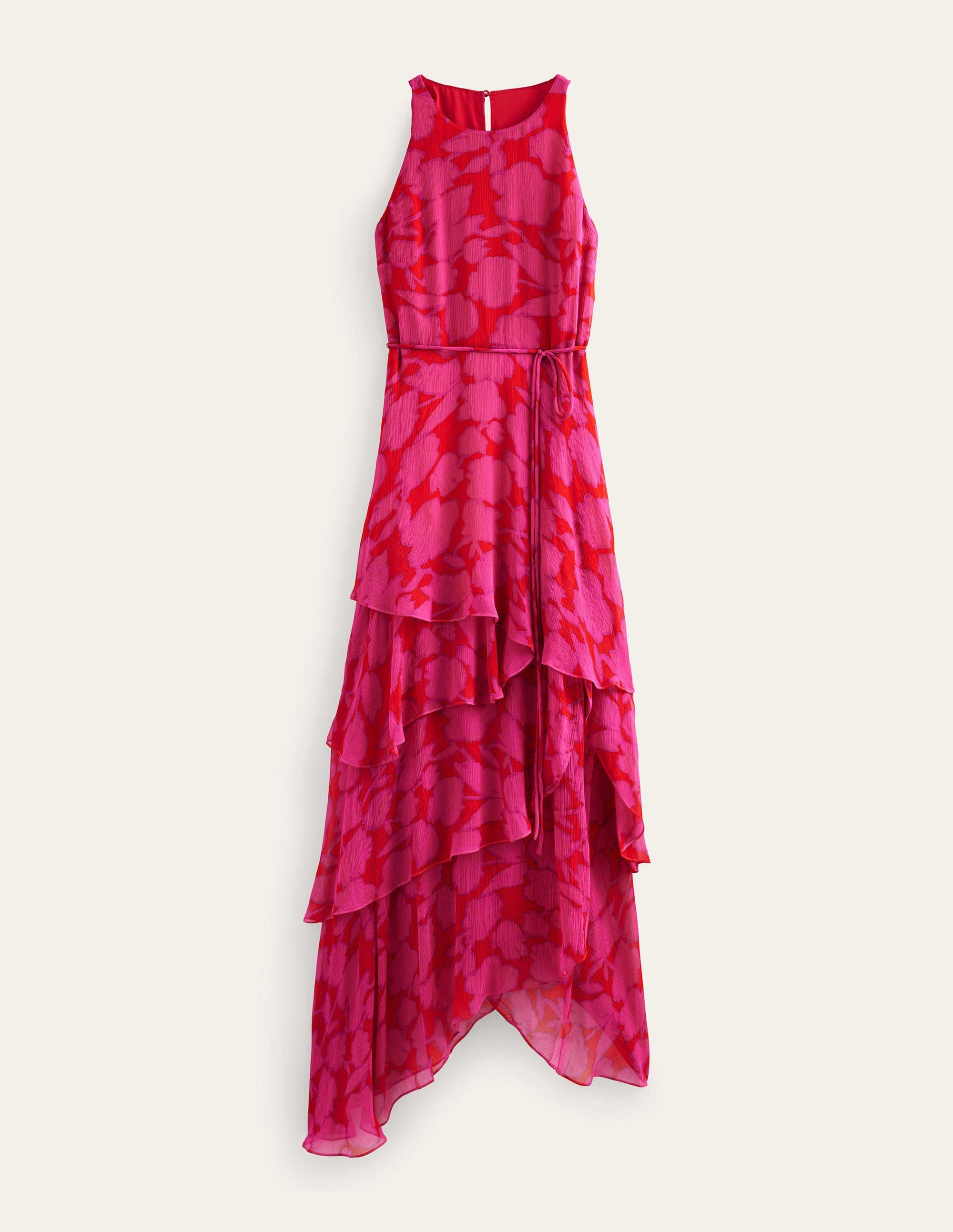 Ärmelloses Stufen-Maxikleid-Knallpink, Windsor-Blüten - Image 6