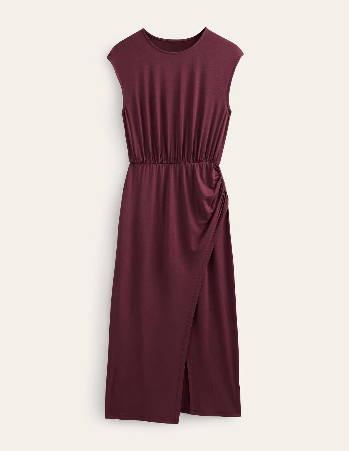 Säulen-Maxikleid aus Jersey-Dunkles Burgunderrot - Image 5