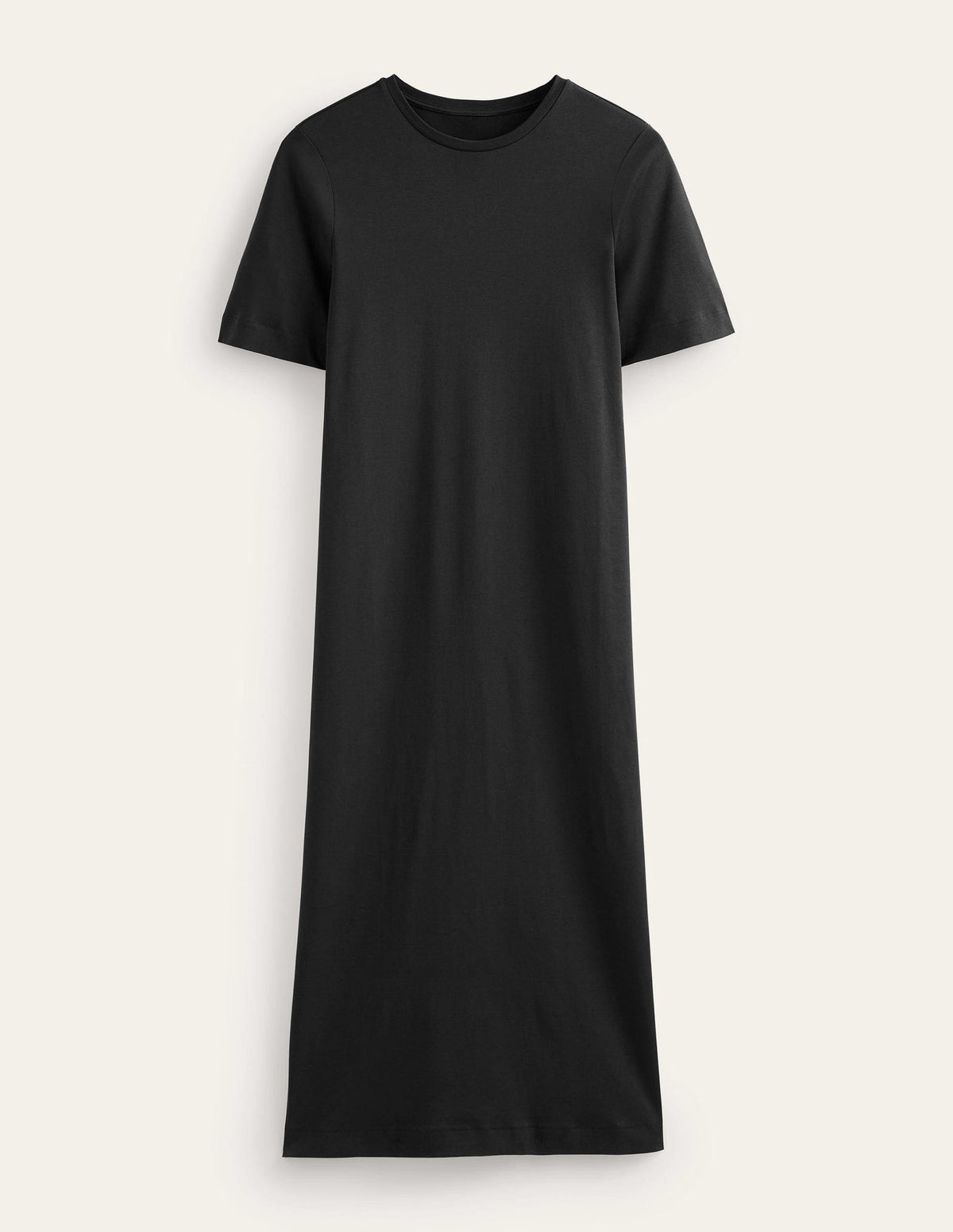 Midi-T-Shirt-Kleid aus Jersey-Schwarz-5