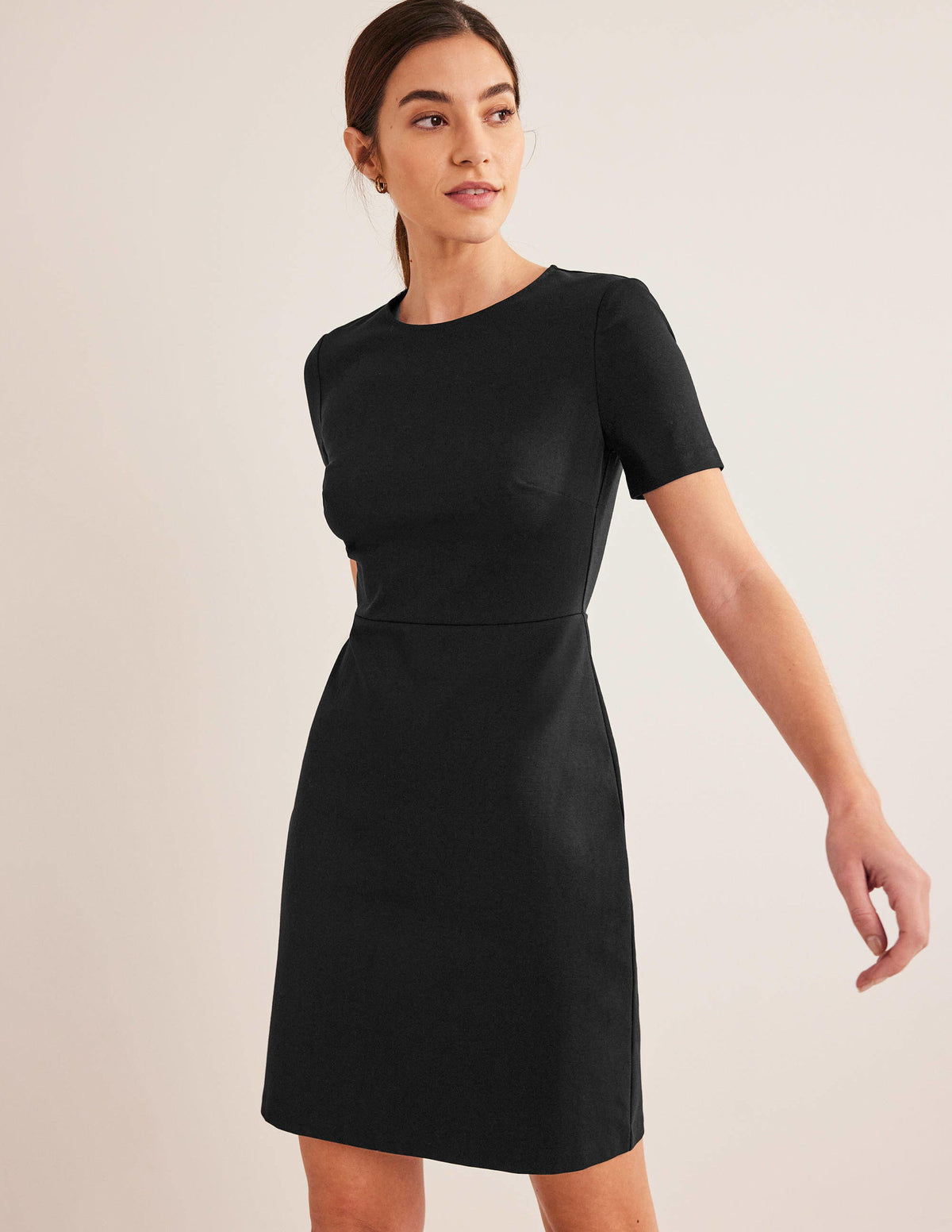 Mini-Etuikleid aus Jersey-Schwarz - Image 4