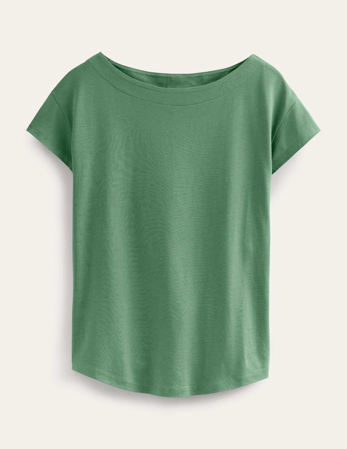 Supersoft Boat Neck T-Shirt-Broad Bean - Image 5