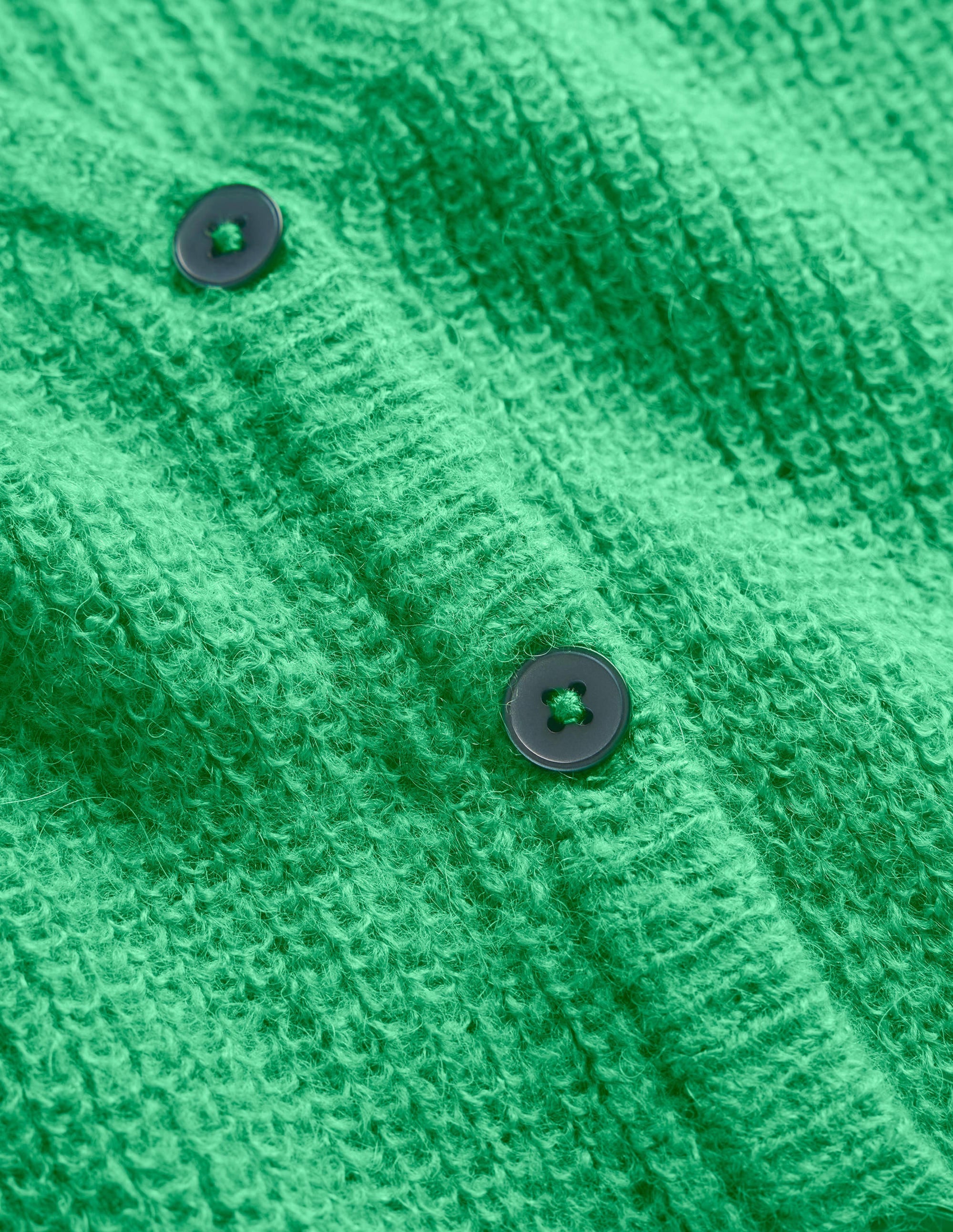 Cropped Fluffy Cardigan-Bright Green - Image 6