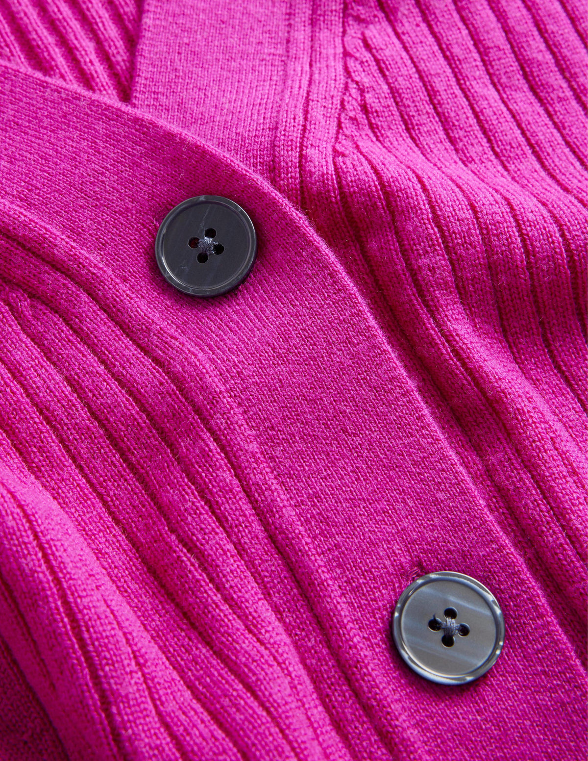 Kurzer Rippstrick-Cardigan aus Merinowolle-Magenta-8