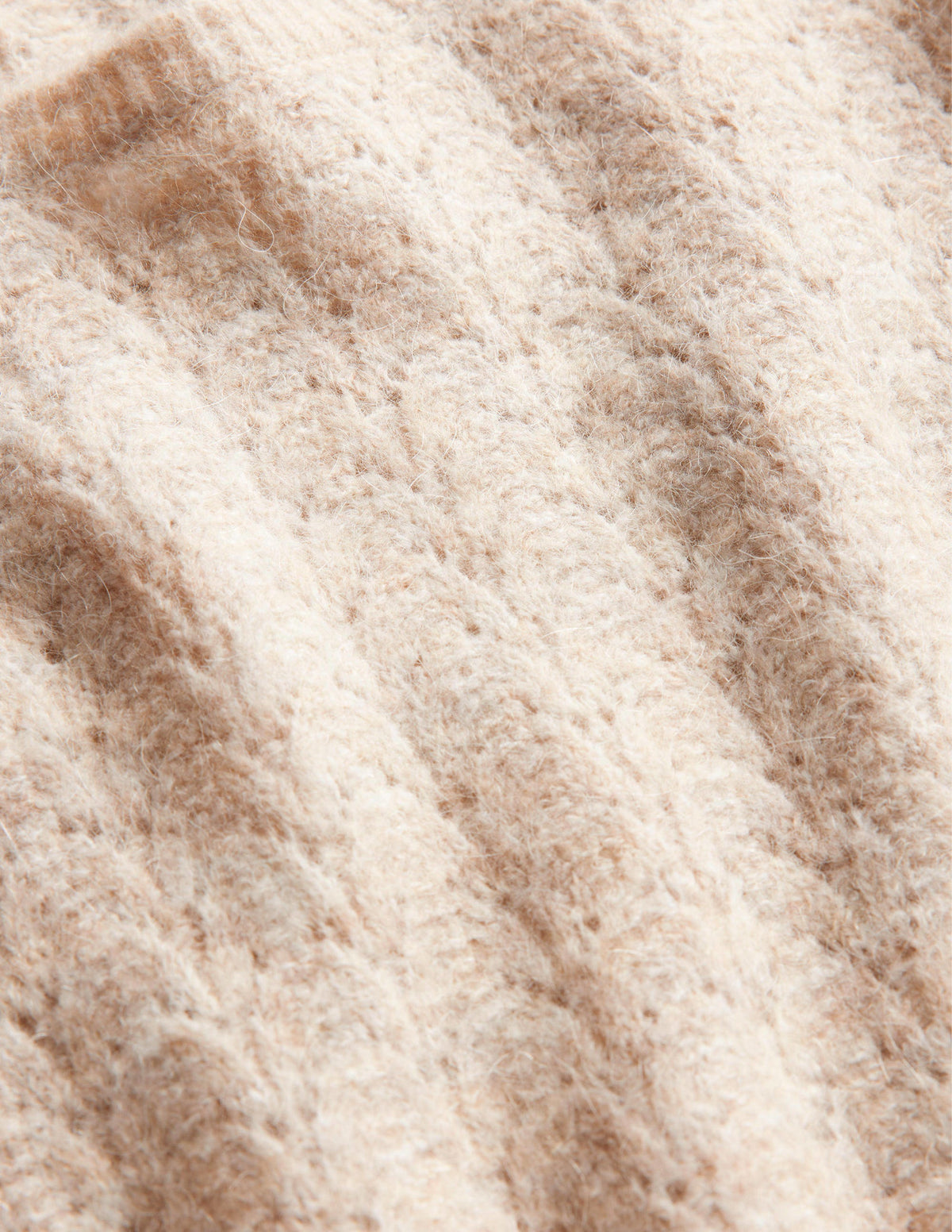Fluffy Pointelle Jumper-Oatmeal Melange-7
