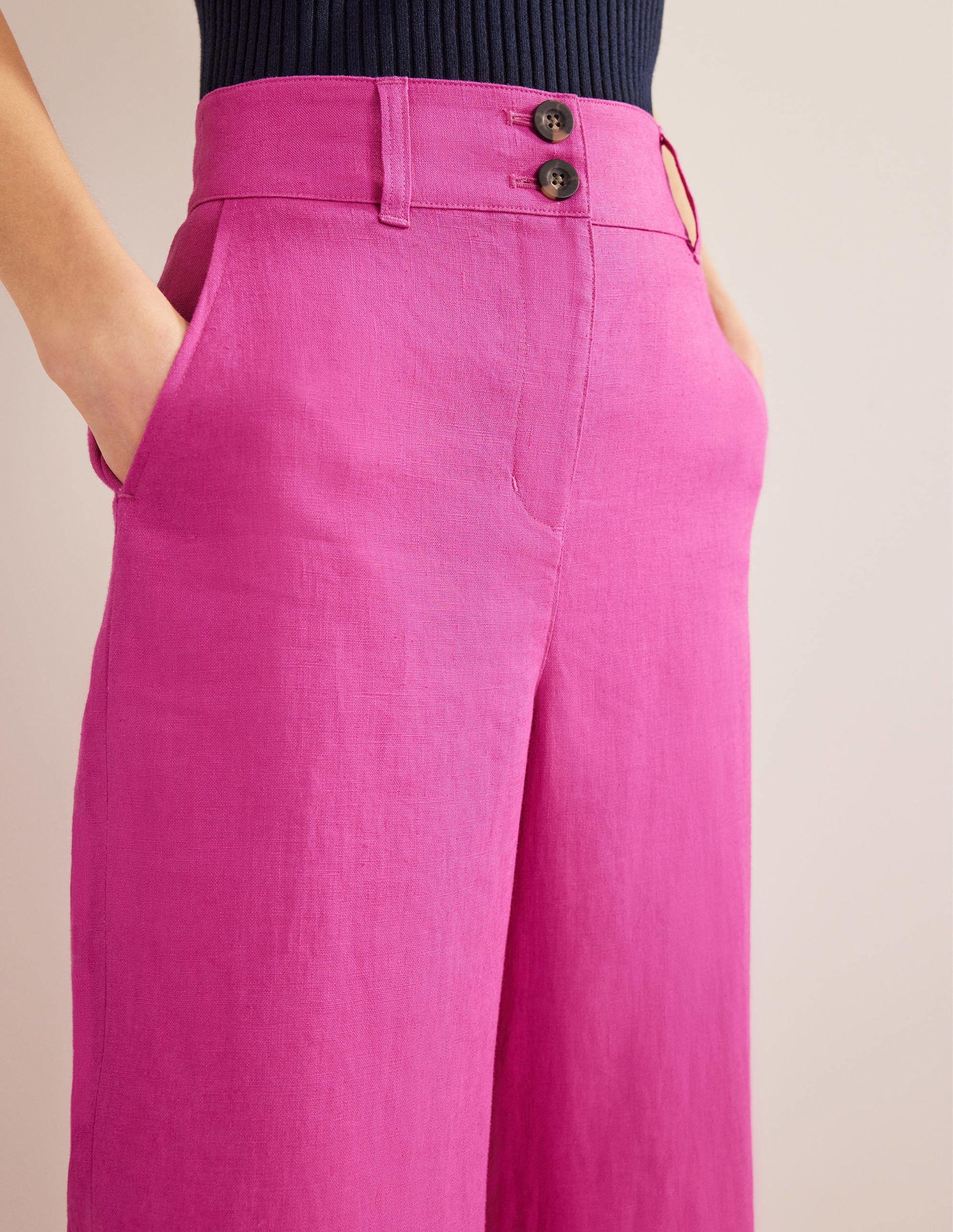 Leinenhose Highbury-Magenta-5