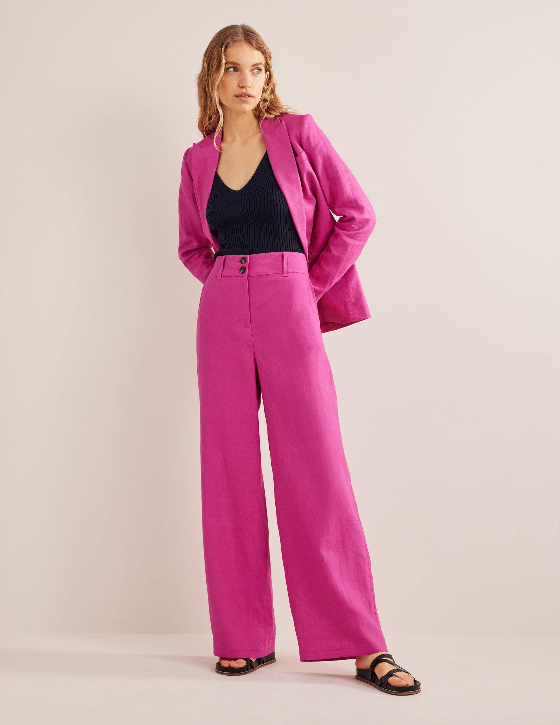 Leinenhose Highbury-Magenta-6