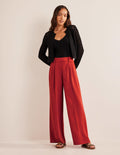 Pantalon large Islington-Tomate