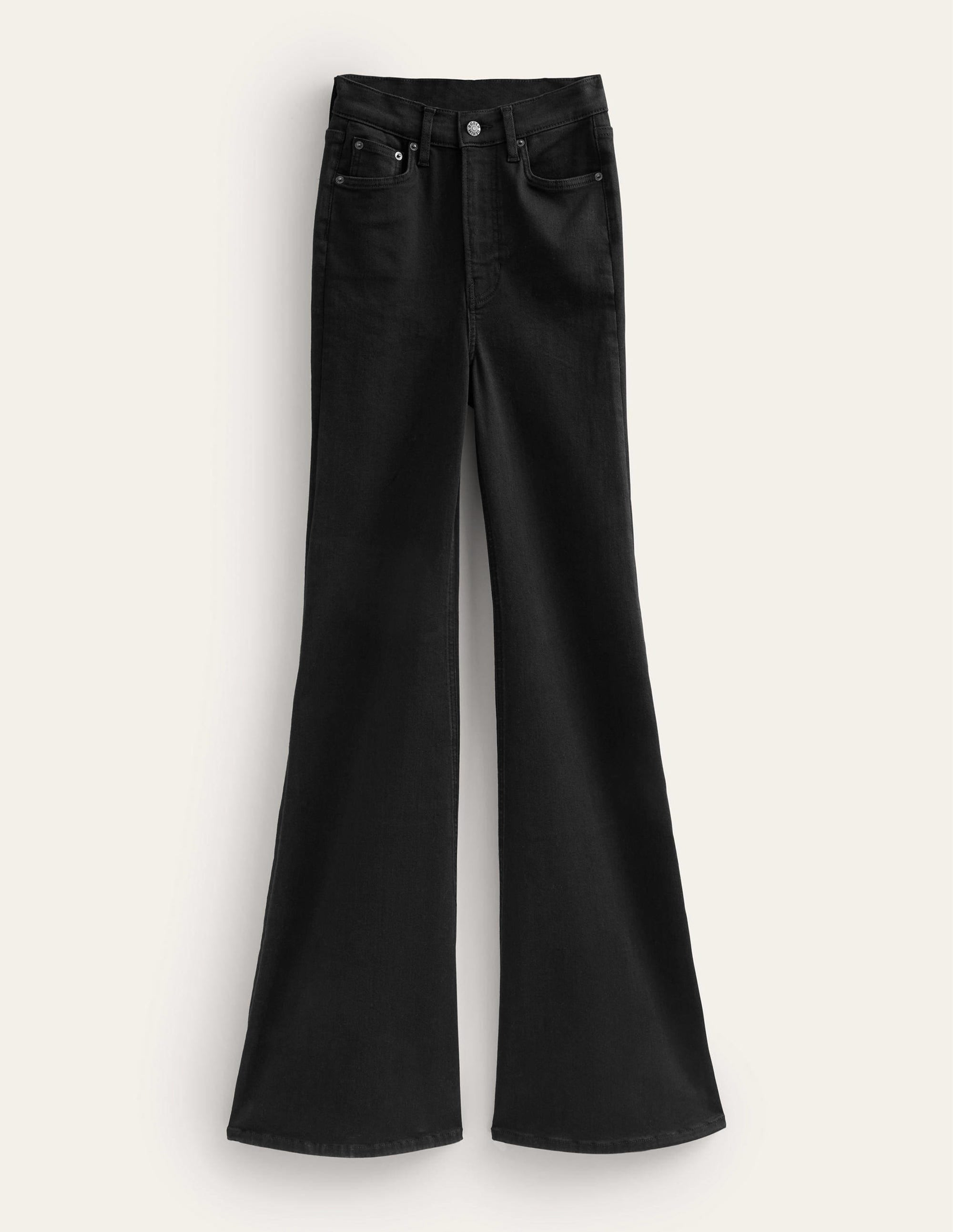 Jean super évasé taille haute-Noir - Image 7