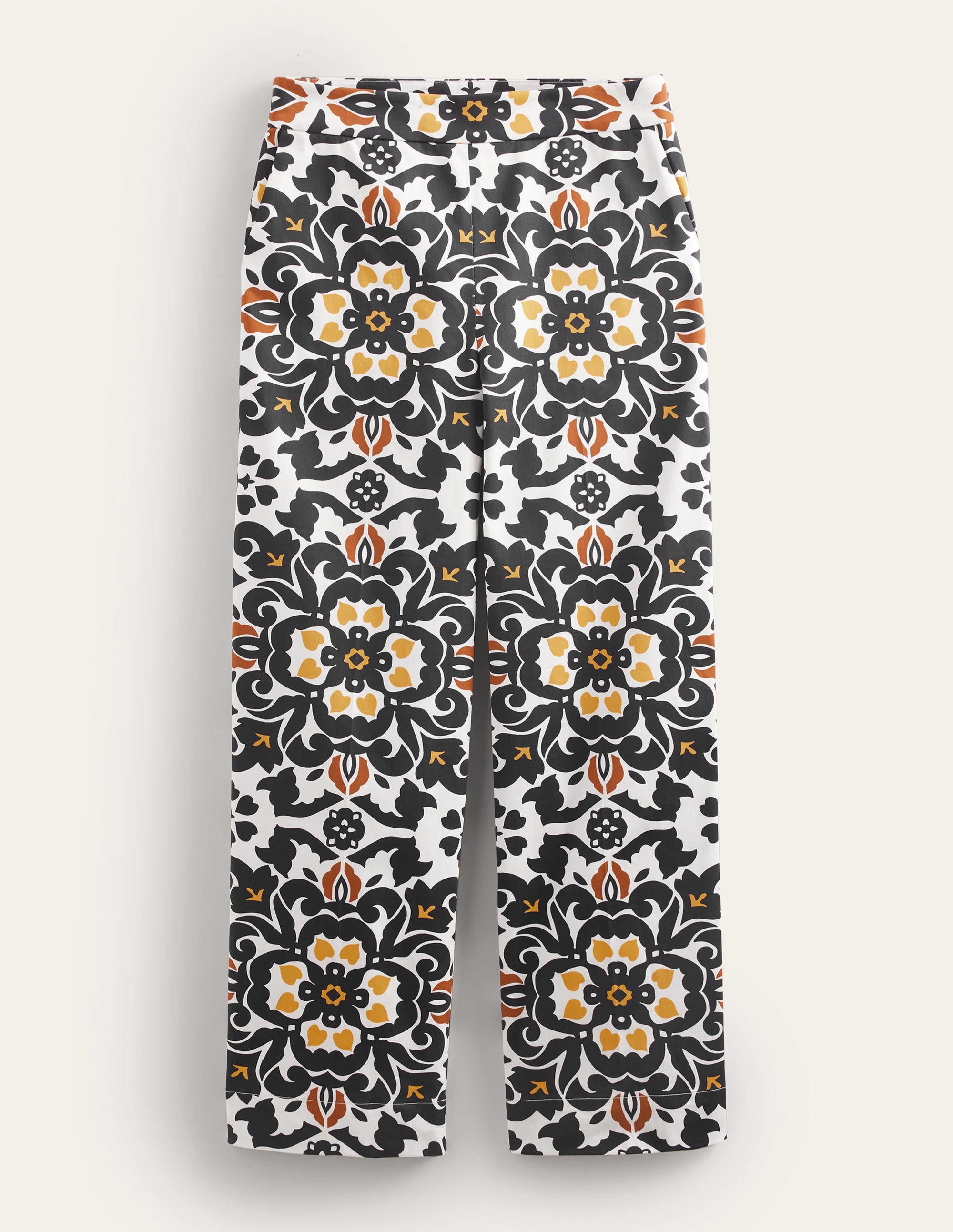 Gemusterte 7/8-Hose-Schwarz, Üppige Blumen - Image 6