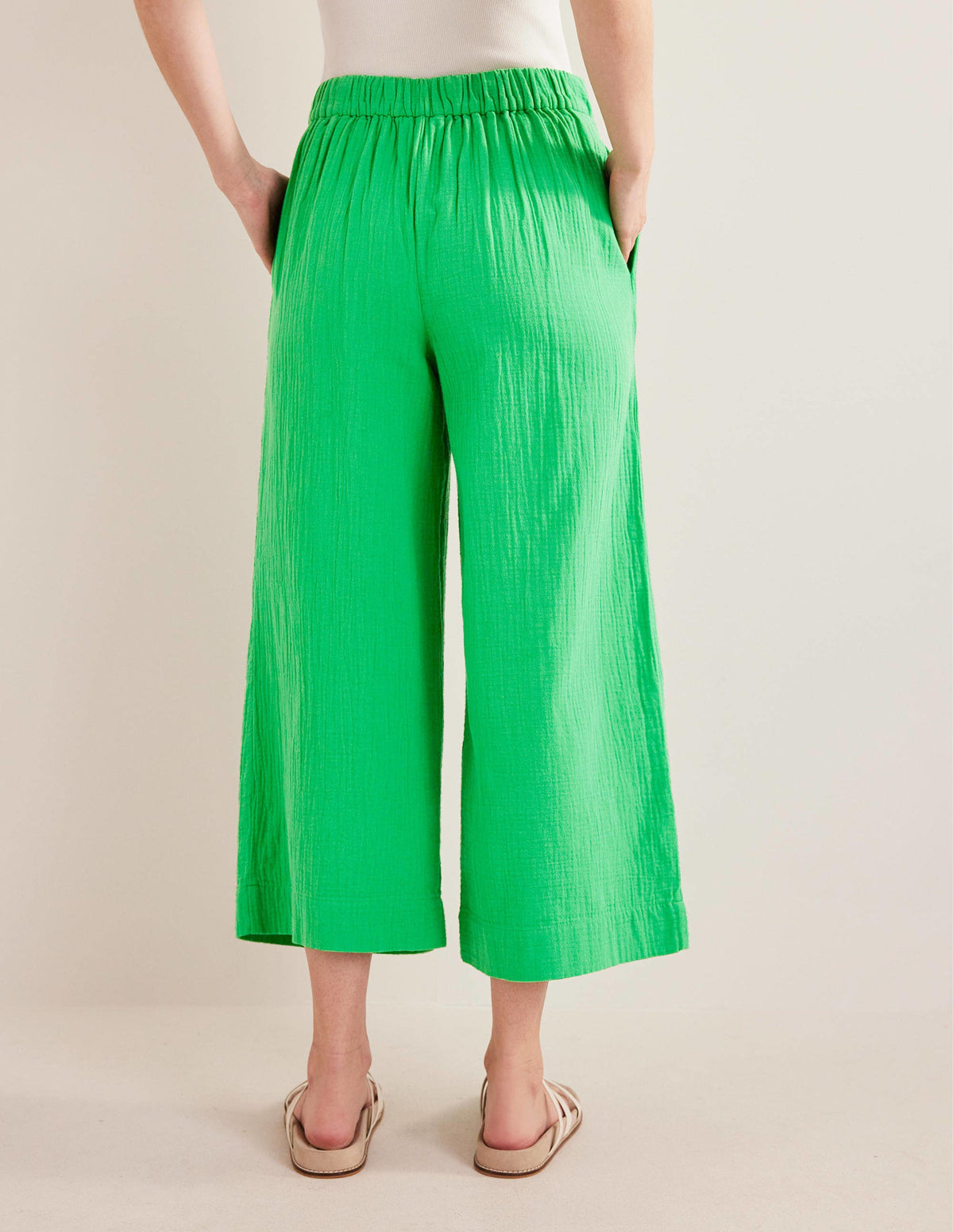 Pantalon à enfiler double-étoffe-Vert vif-3