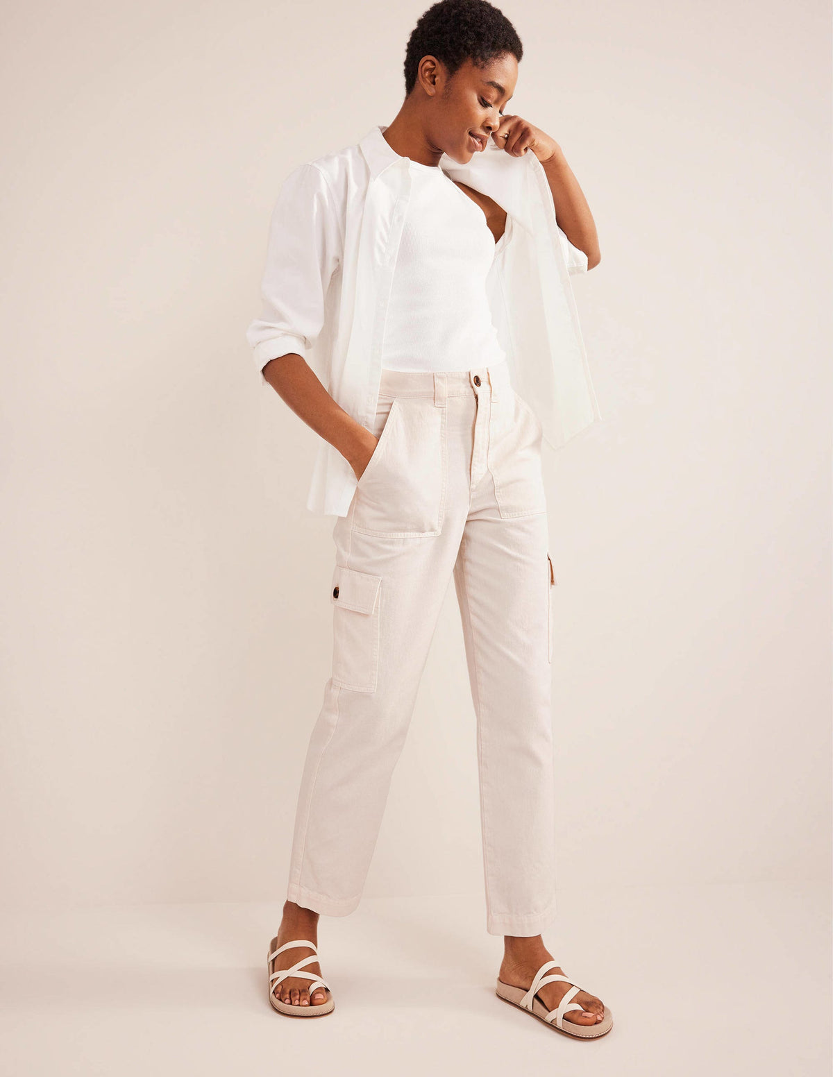 Pantalon cargo décontracté-Aristocratic Blue-1