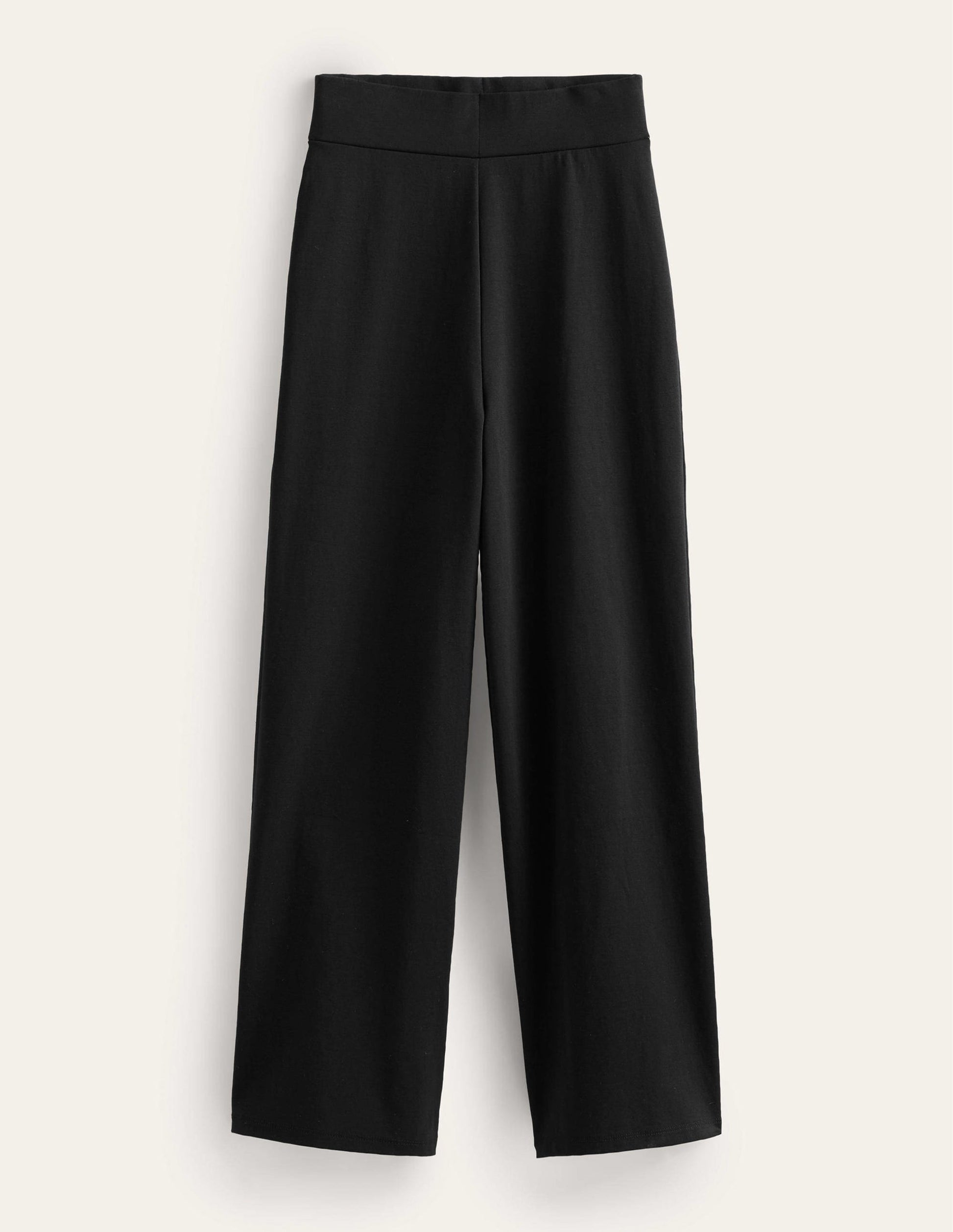 Kurz geschnittene Jerseyhose-Schwarz-5