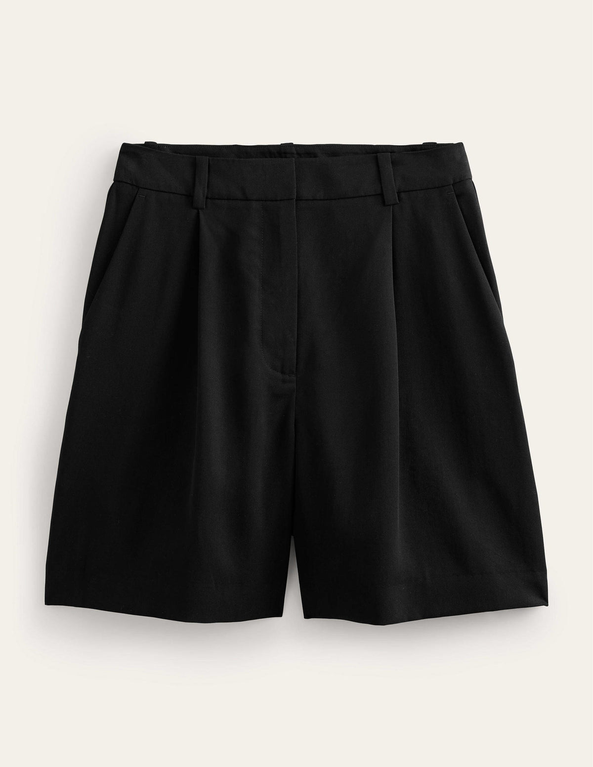 Short décontracté en Tencel-Noir - Image 5