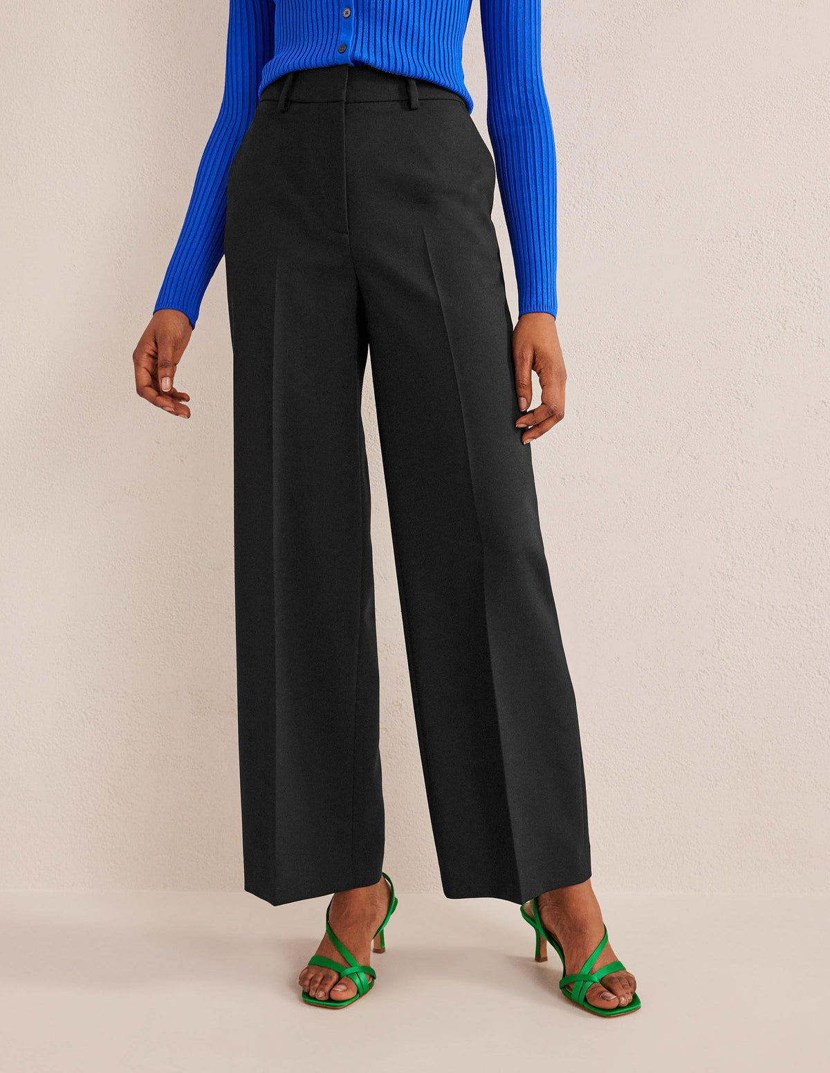 Westbourne Wide Leg Trousers-Black - Image 4