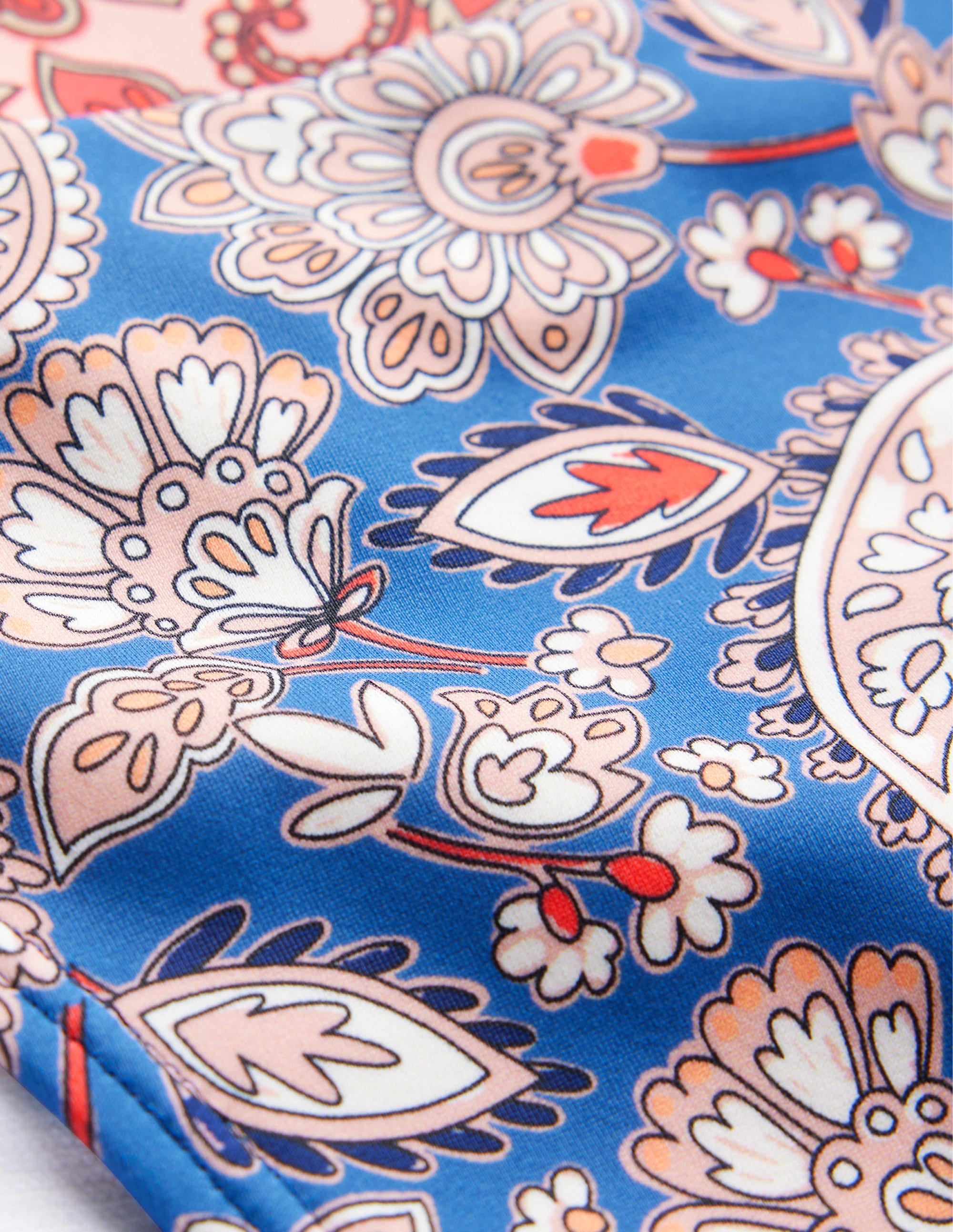 Bas de bikini Ithaca à empiècement-Bleu marine authentique, motif Paisley Terrace - Image 6