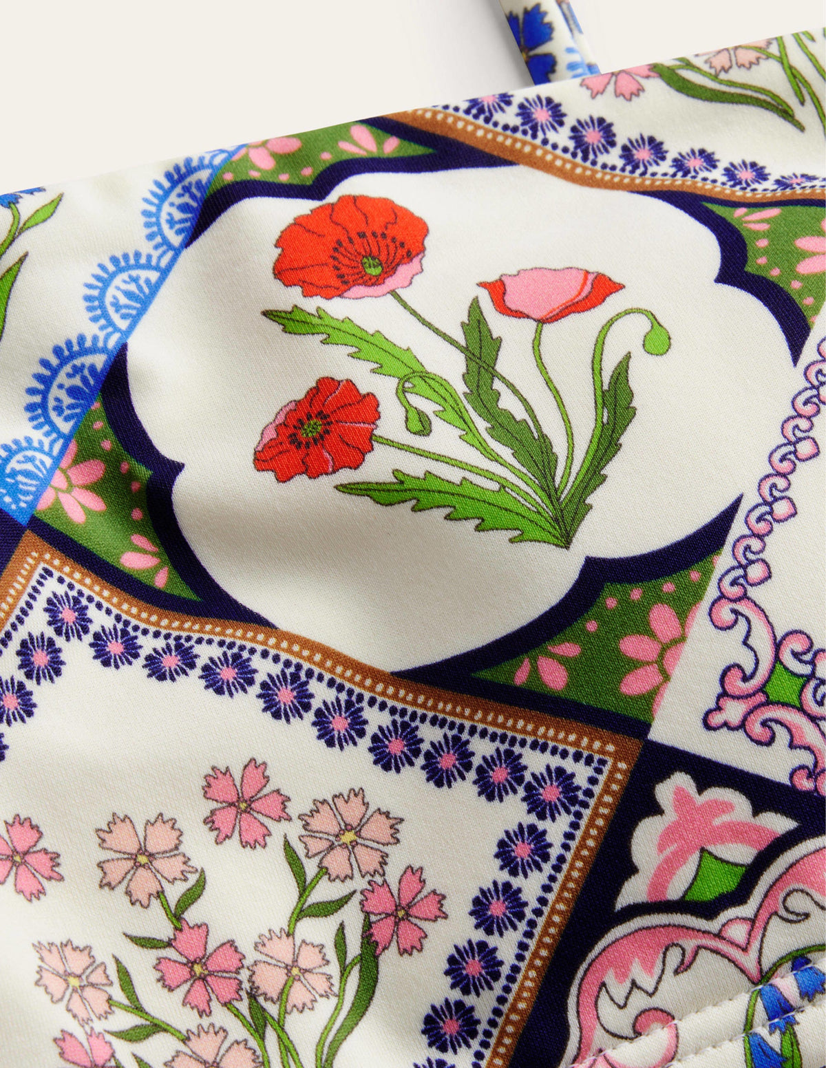 Bikinioberteil mit schmalen Trägern-Naturweiß, Wilde Glockenblumen - Image 7