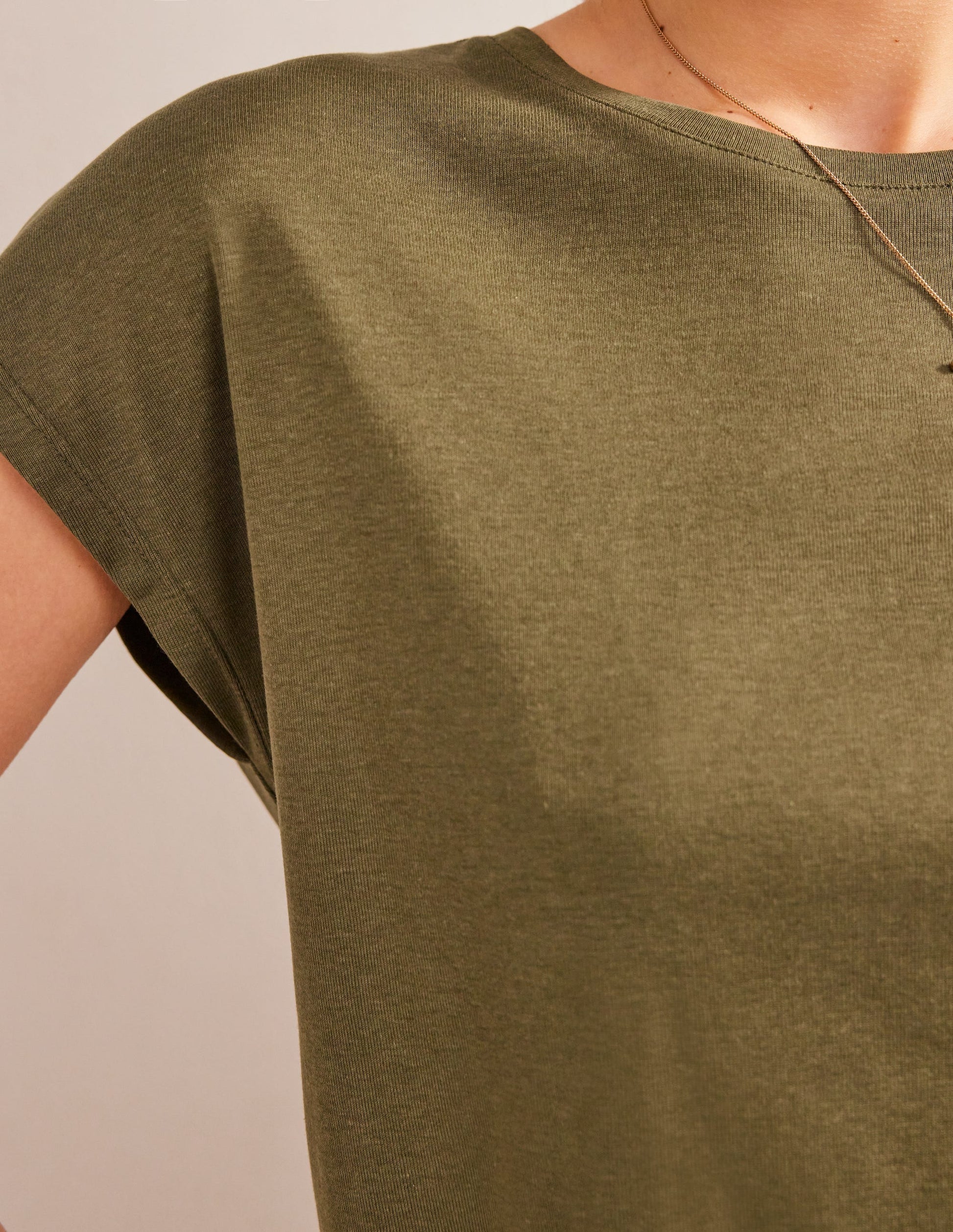 Soft Touch Sleeveless Top-Spruce-2