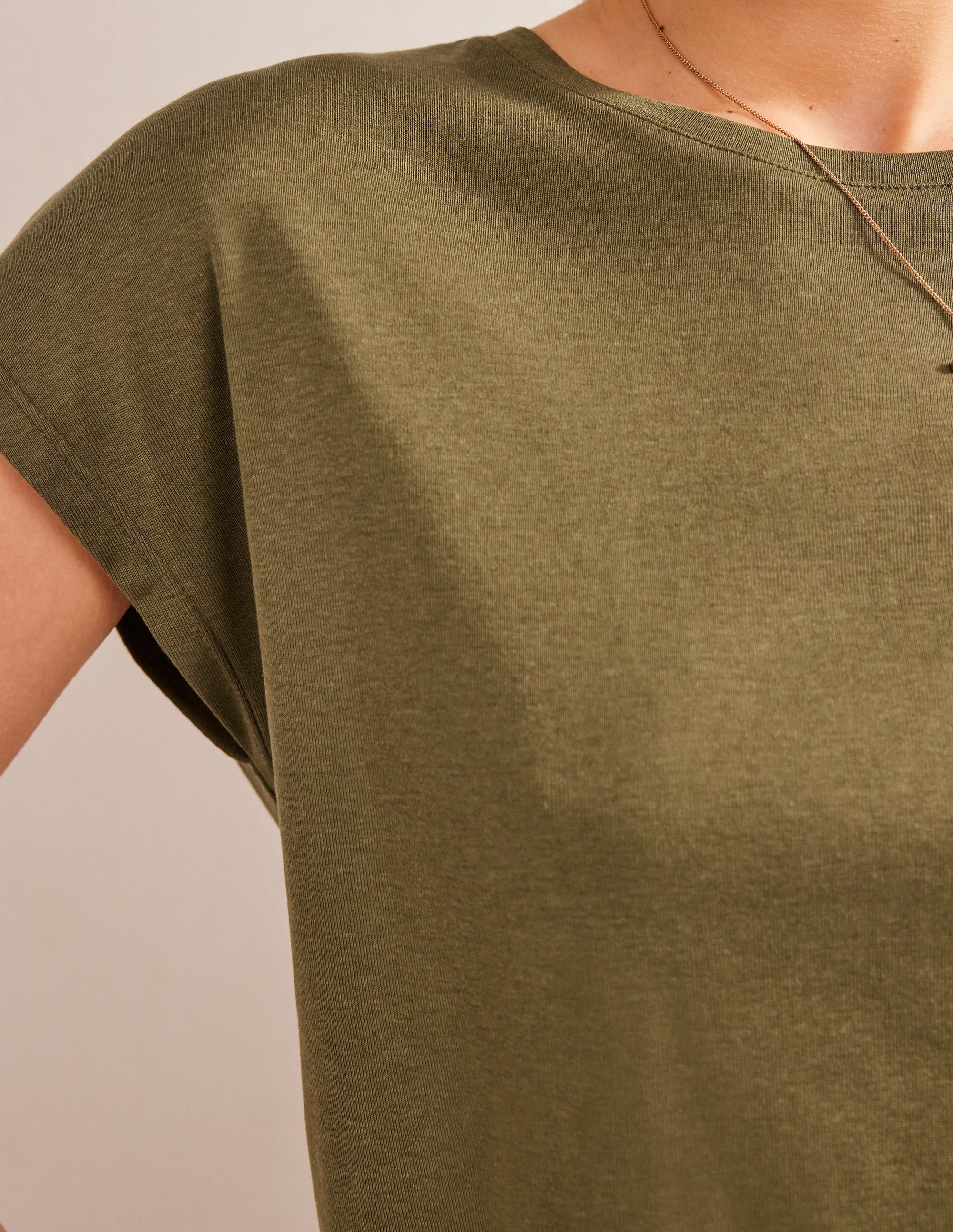 Soft Touch Sleeveless Top-Spruce - Image 2