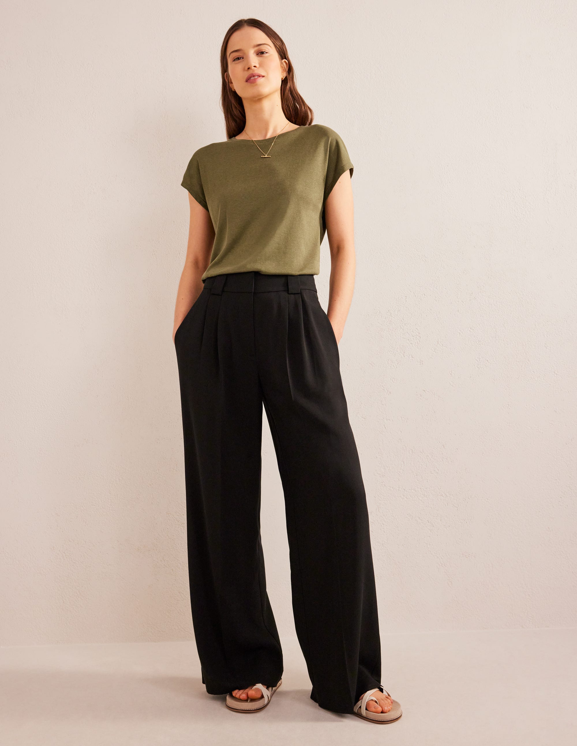 Soft Touch Sleeveless Top-Spruce - Image 4