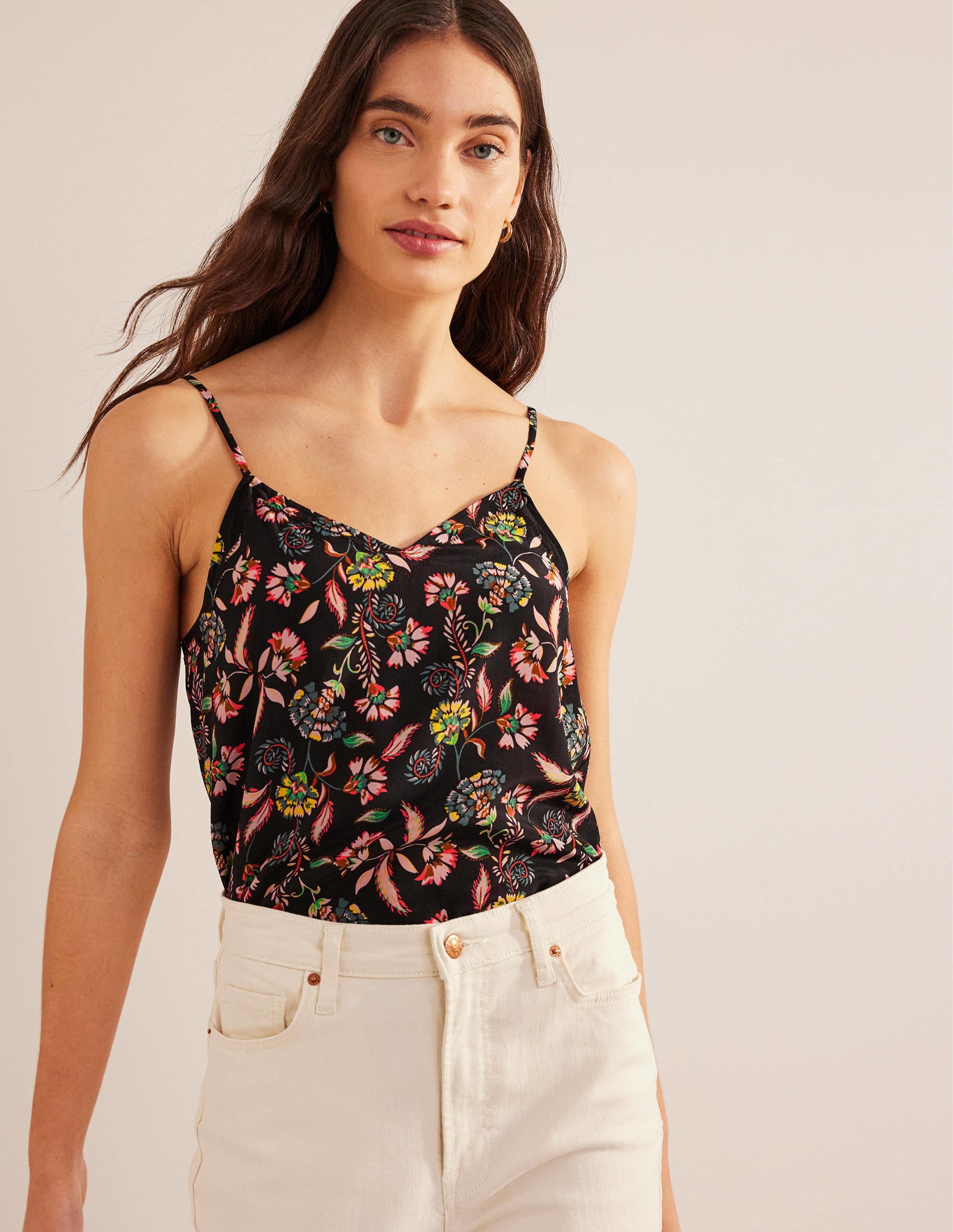 Caraco en soie-Multi, motif Blossom Pomme - Image 4