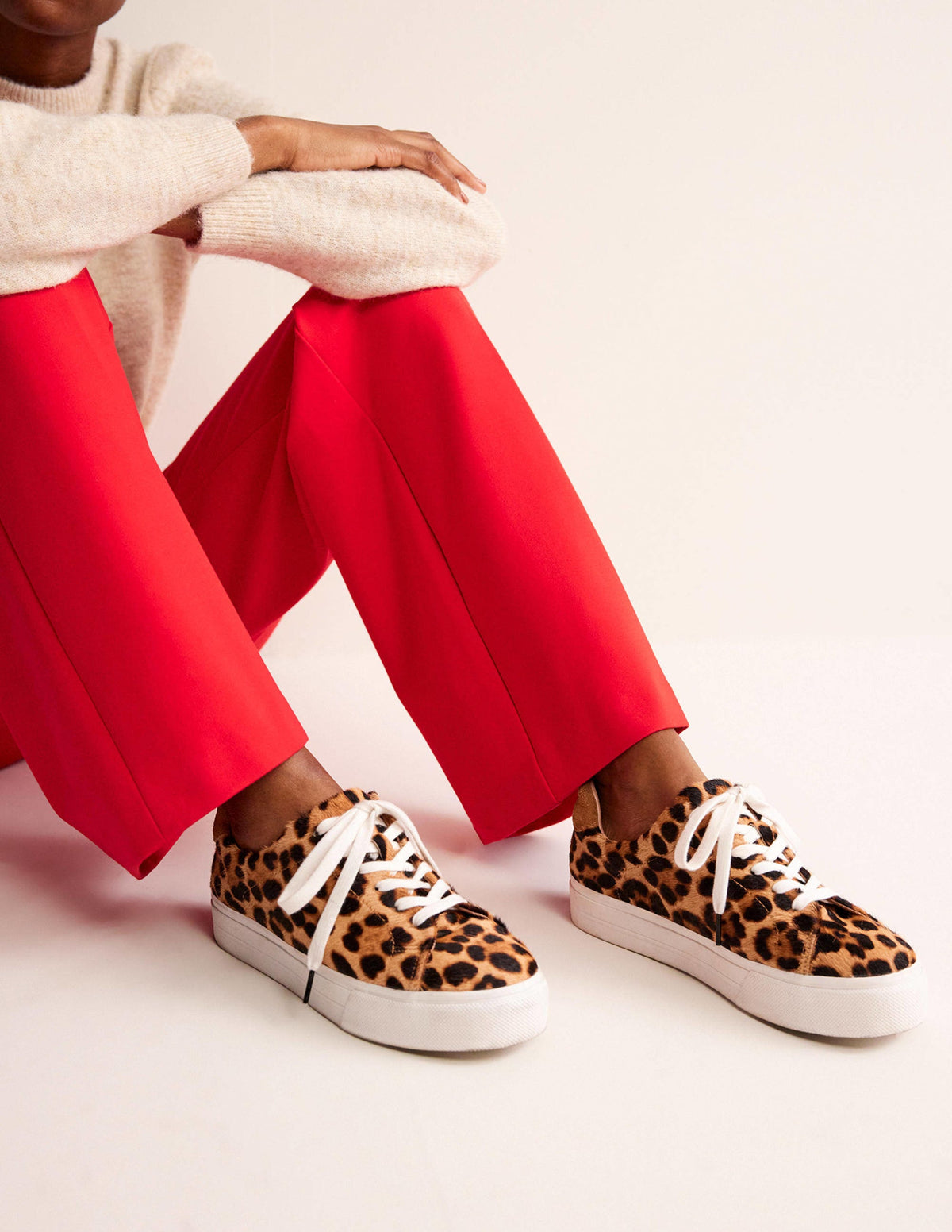 Plateau-Sneaker-Leopardenmuster Ponyhaar-1