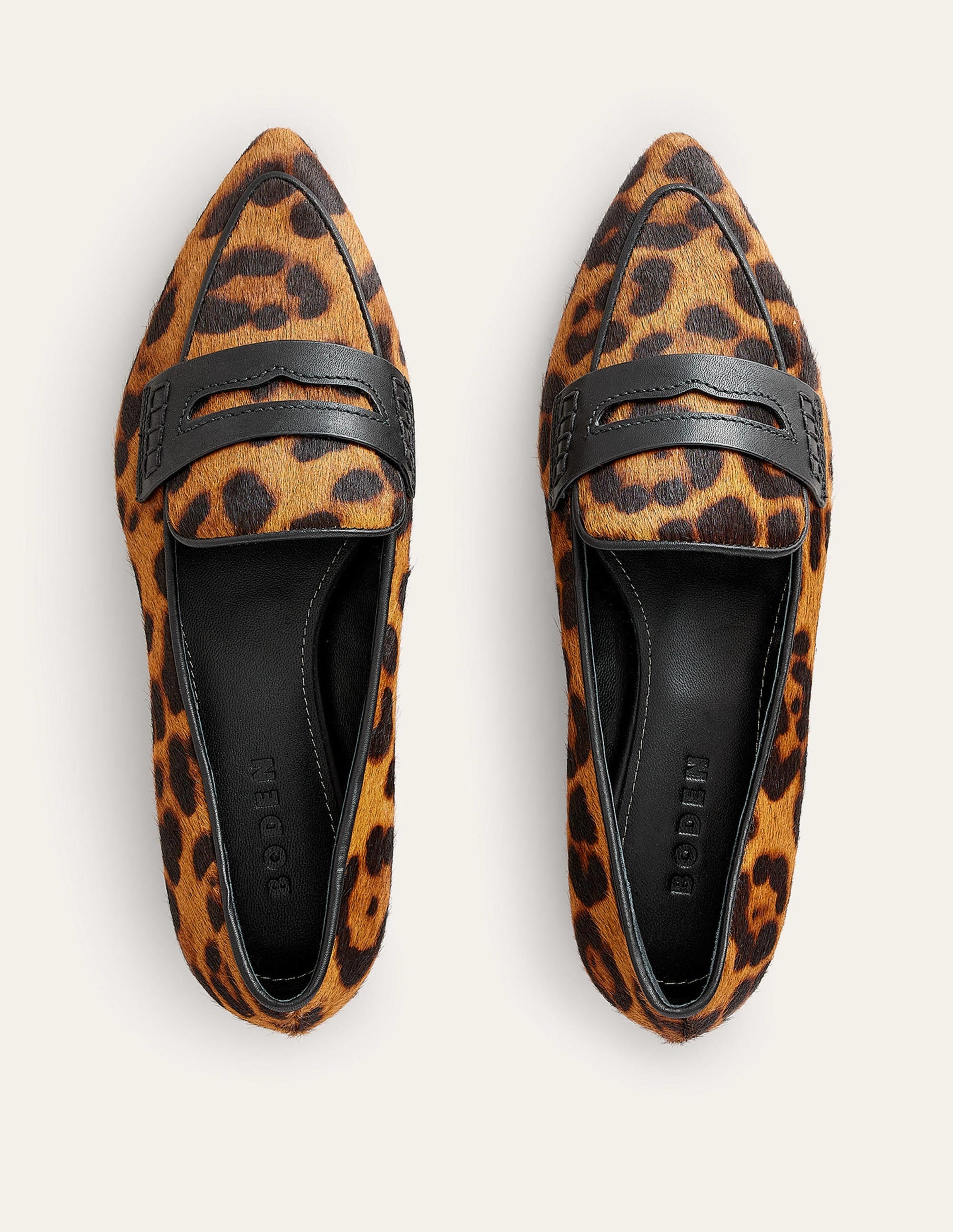 Spitz zulaufende Loafer-Klassisches Leopardenmuster - Image 5