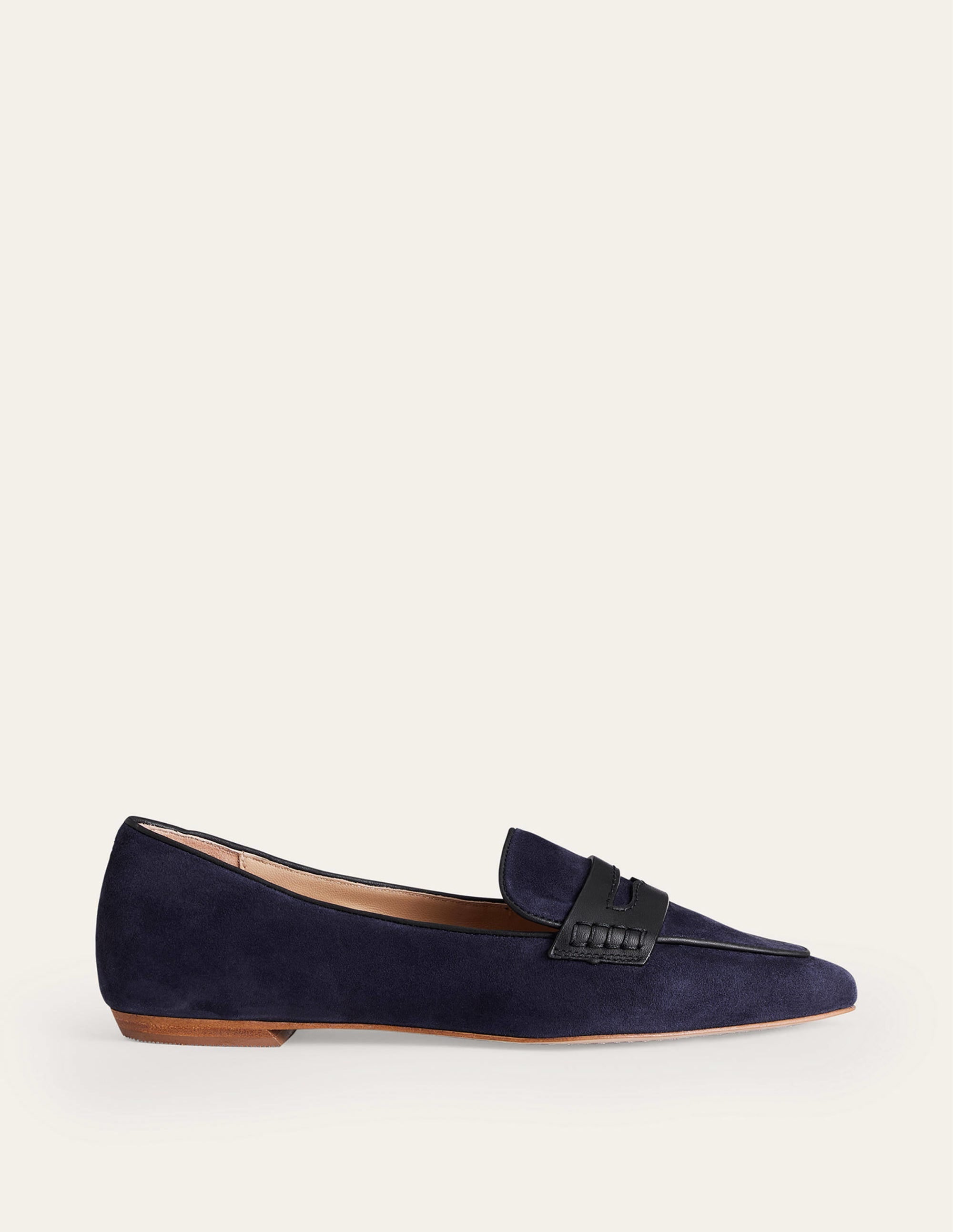Pointed Loafers-Navy Suede - Image 2