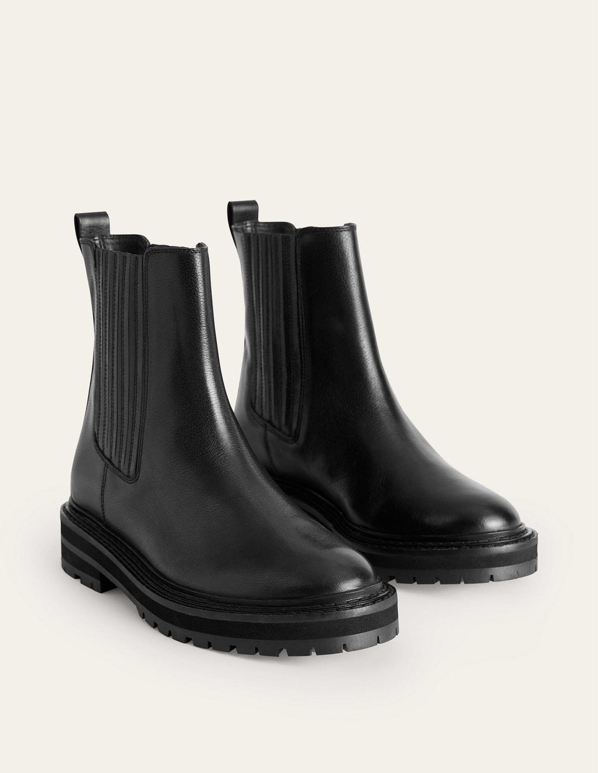 Sadie Chelsea-Boots mit breiter Sohle-Schwarzes Kalbsleder - Image 4