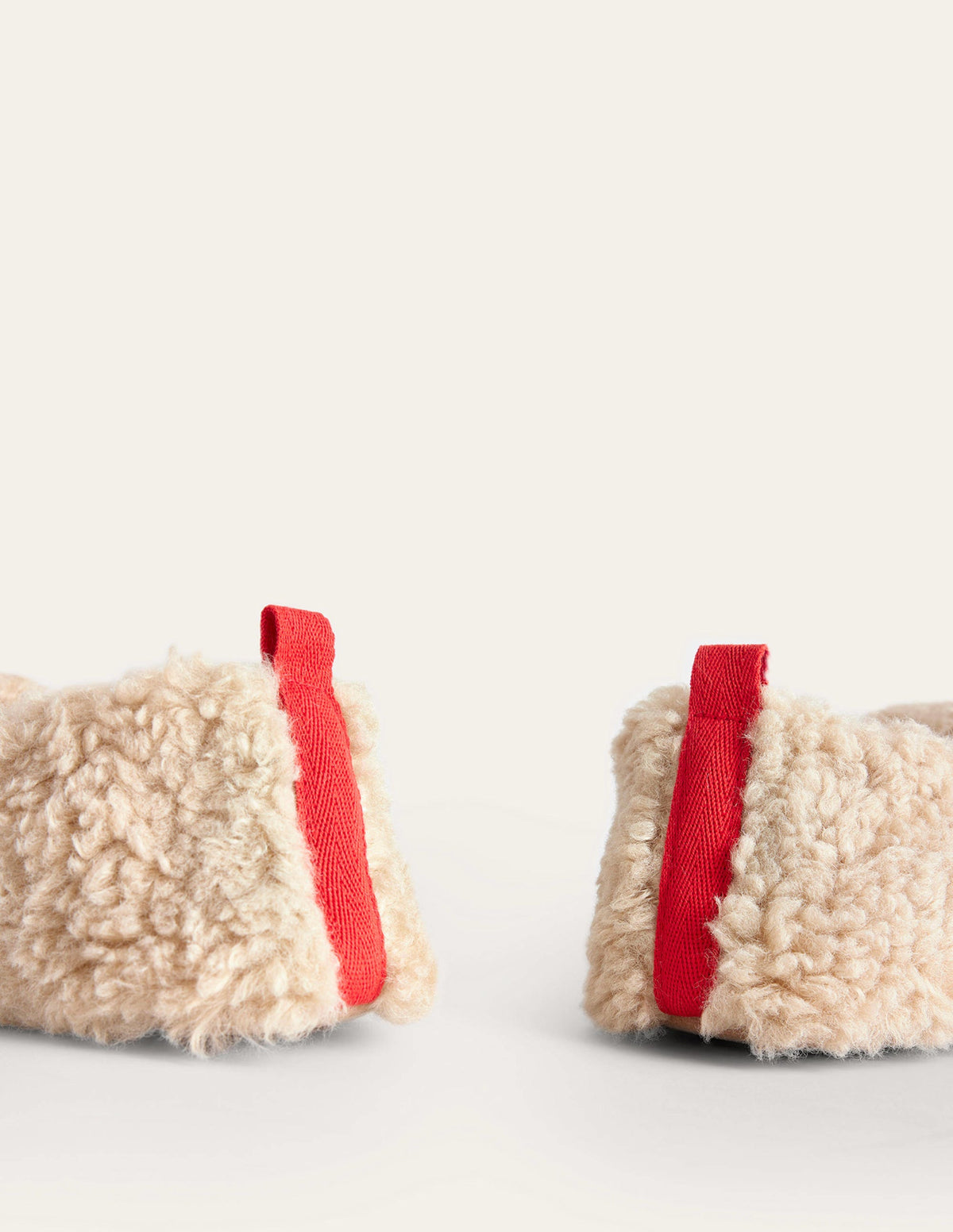 Chaussons en borg style ballerines-Borg naturel - Image 4