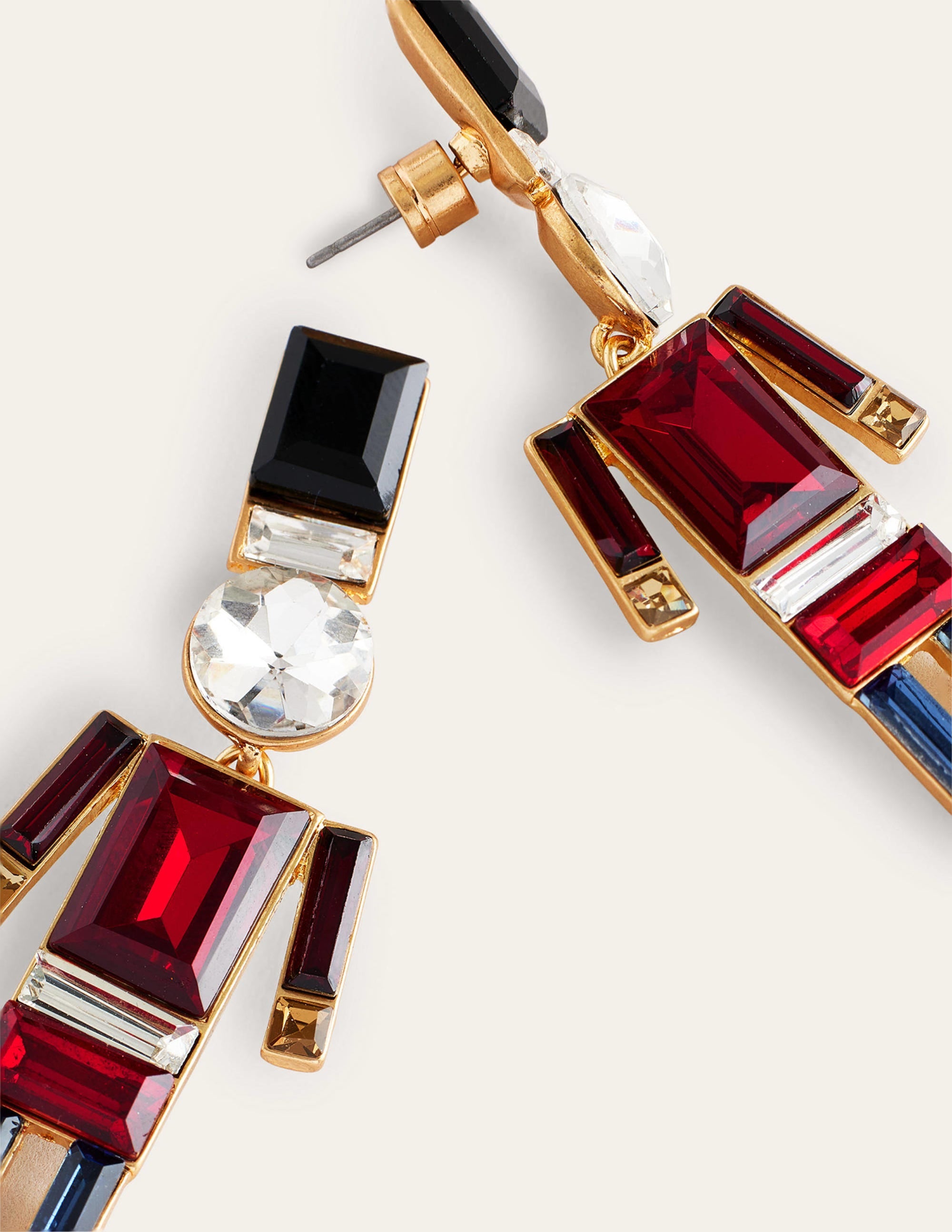 Festive Jewelled Earrings-Nutcracker - Image 3