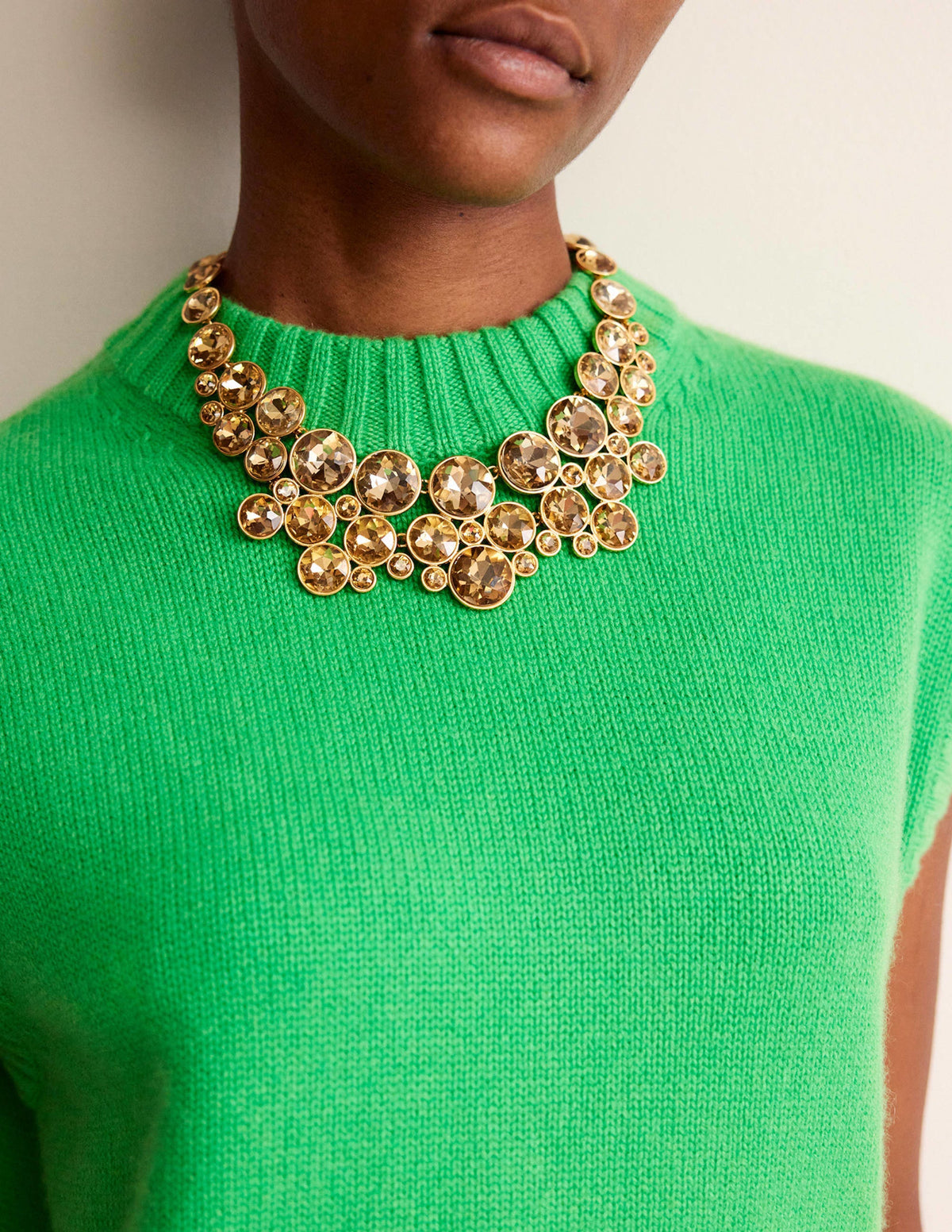 Andrea Edelstein-Cluster-Kette-Gold-1