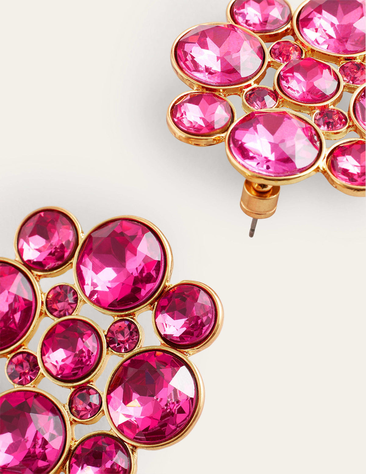 Andrea Edelstein-Cluster-Ohrringe-Pink - Image 3