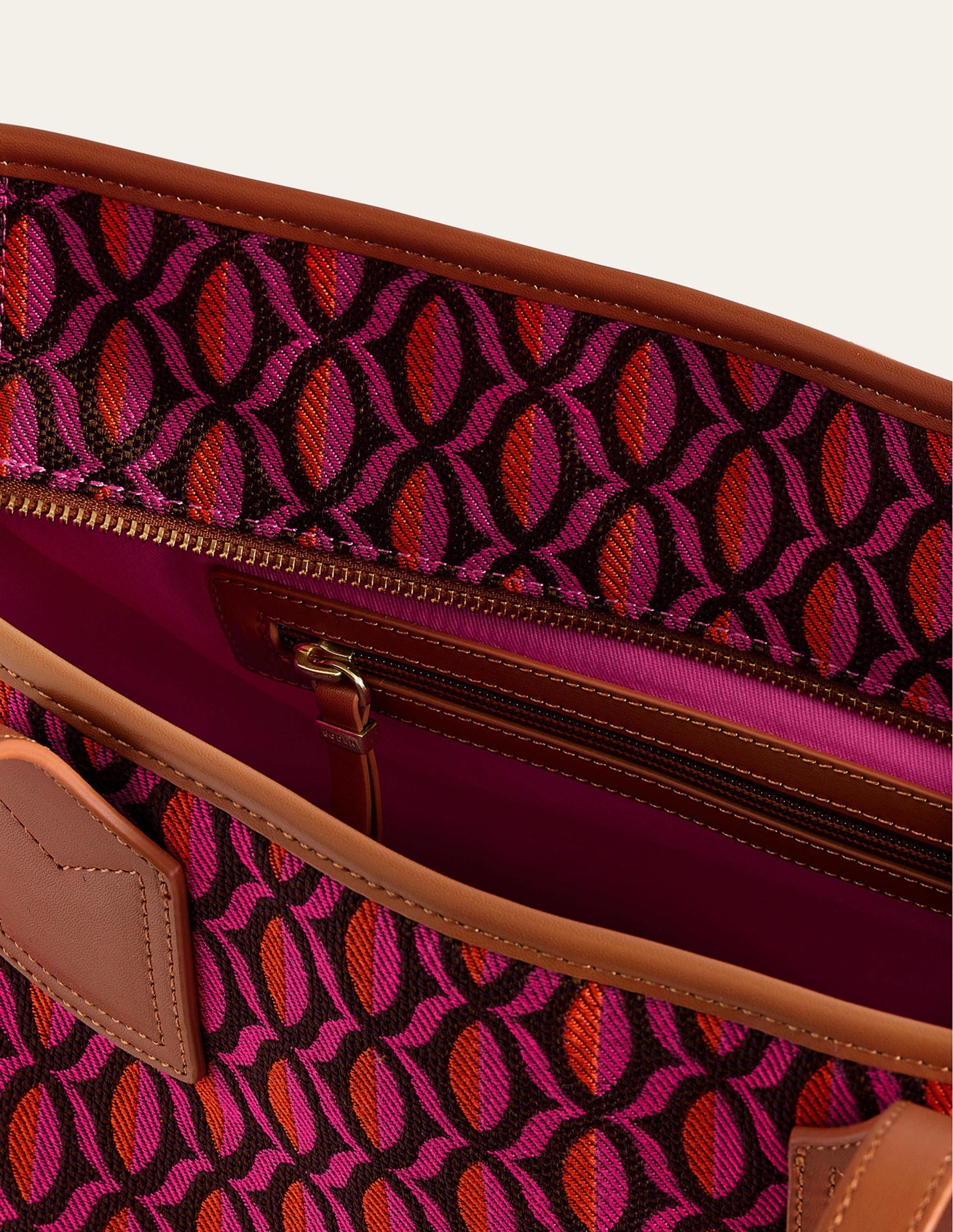 Trapez-Tasche-Rot Geometrisch-4