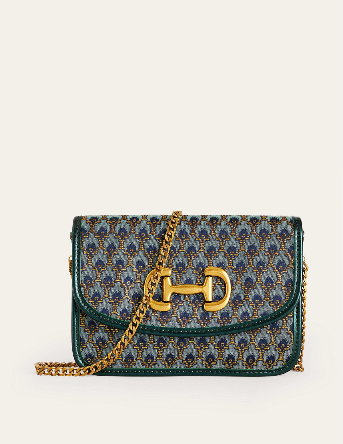 Umhängetasche mit Trensendetail-Jacquard-2