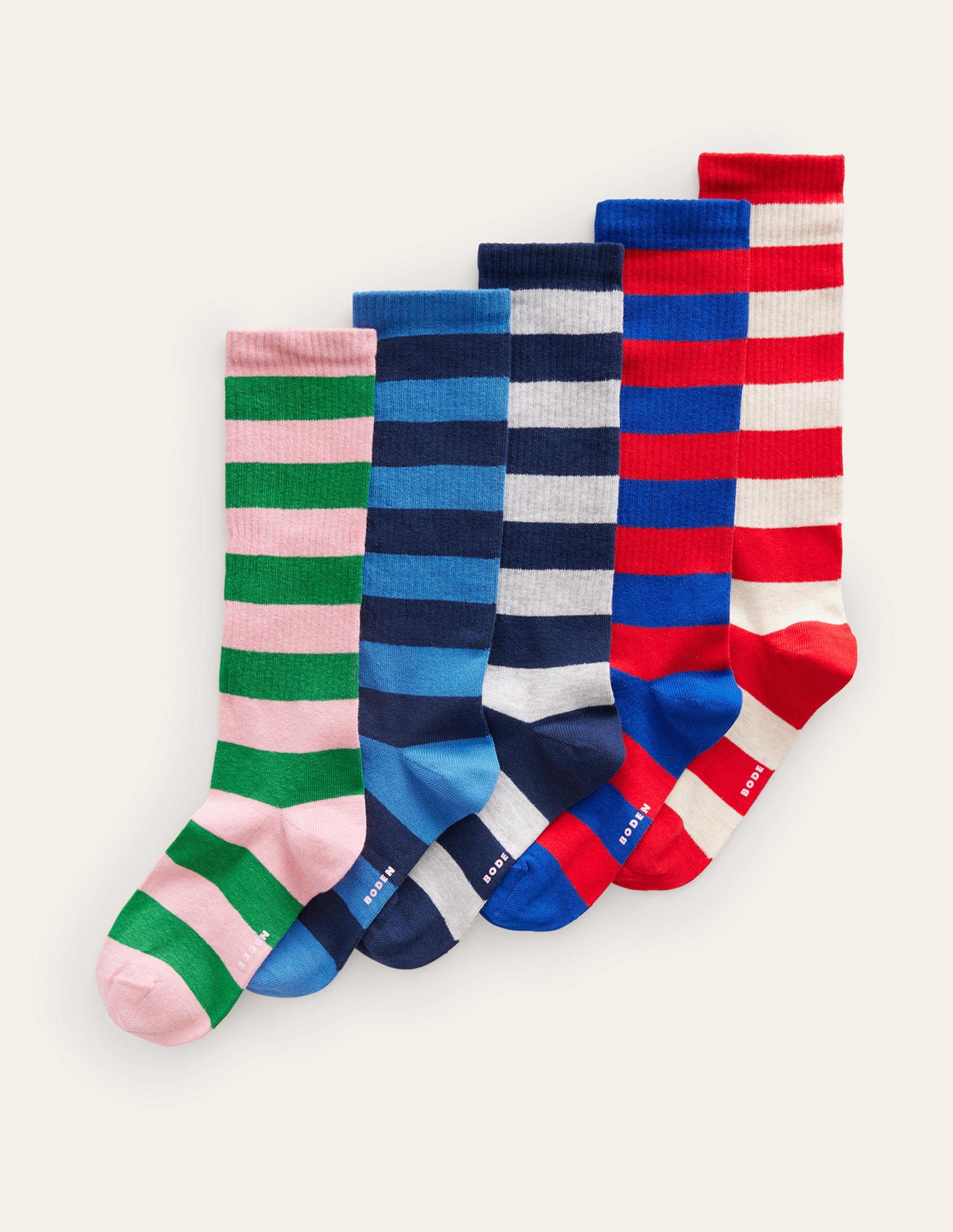 Stiefelsocken im 5er-Pack-Bunt Gestreift-1