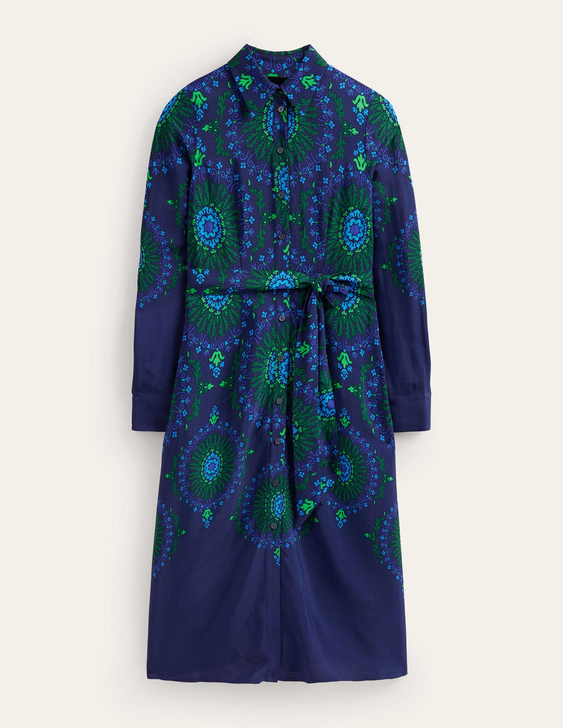 Kate Midi-Hemdblusenkleid-Französisches Marineblau, Artizian Geo-6