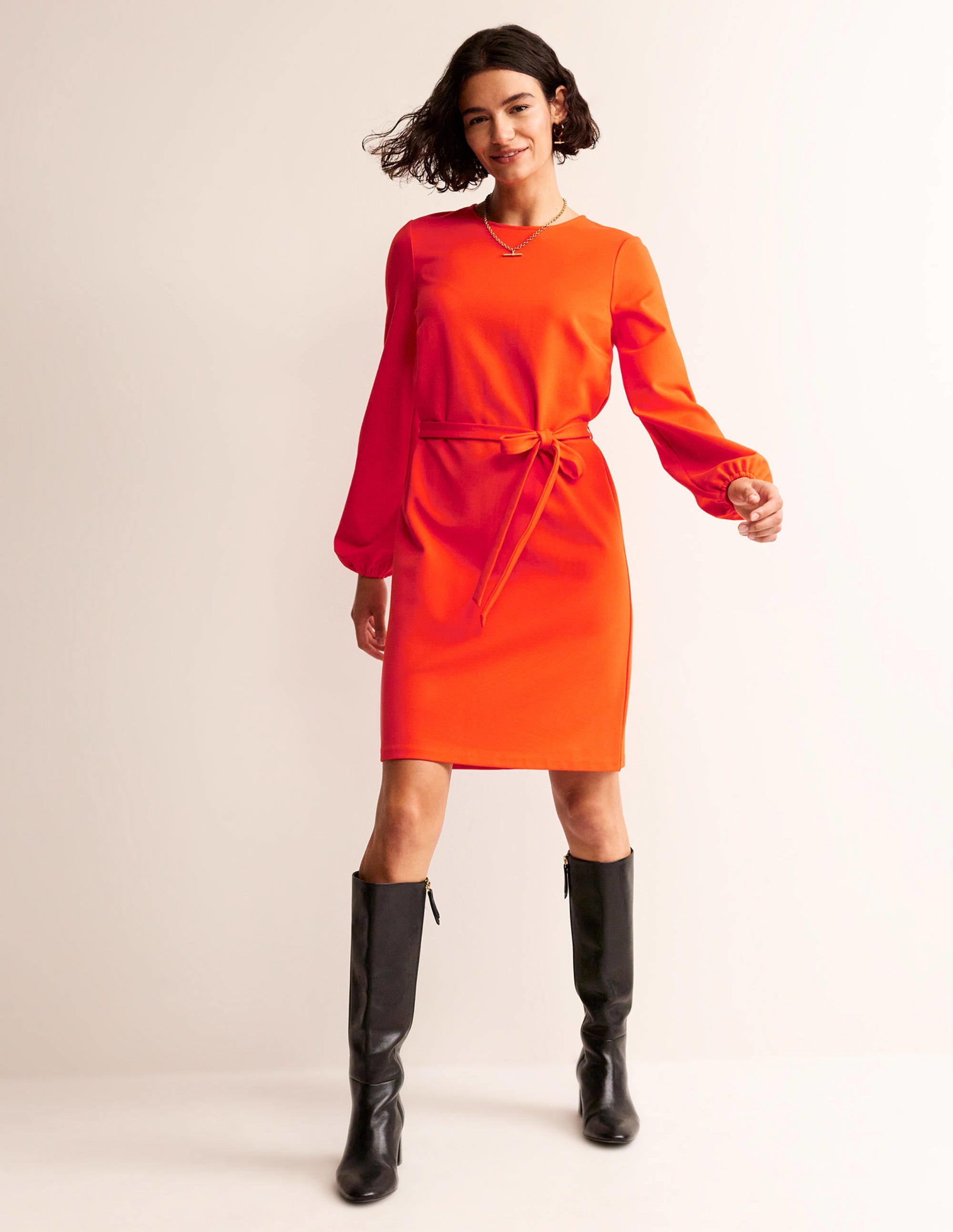 Violet Ponte-Etuikleid-Fiesta-Orange - Image 4